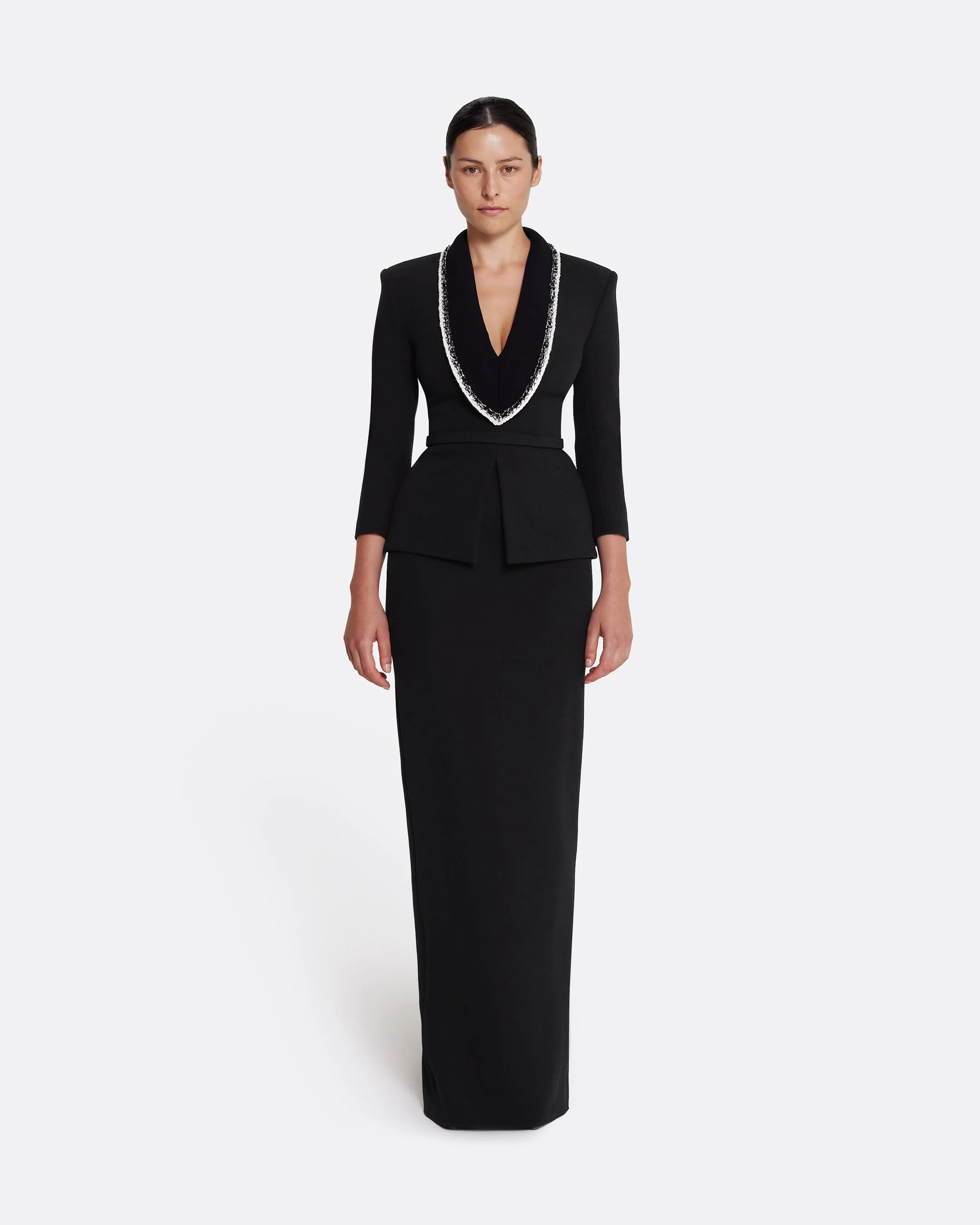 Adelina Top in Black with Greyscale - Image 2