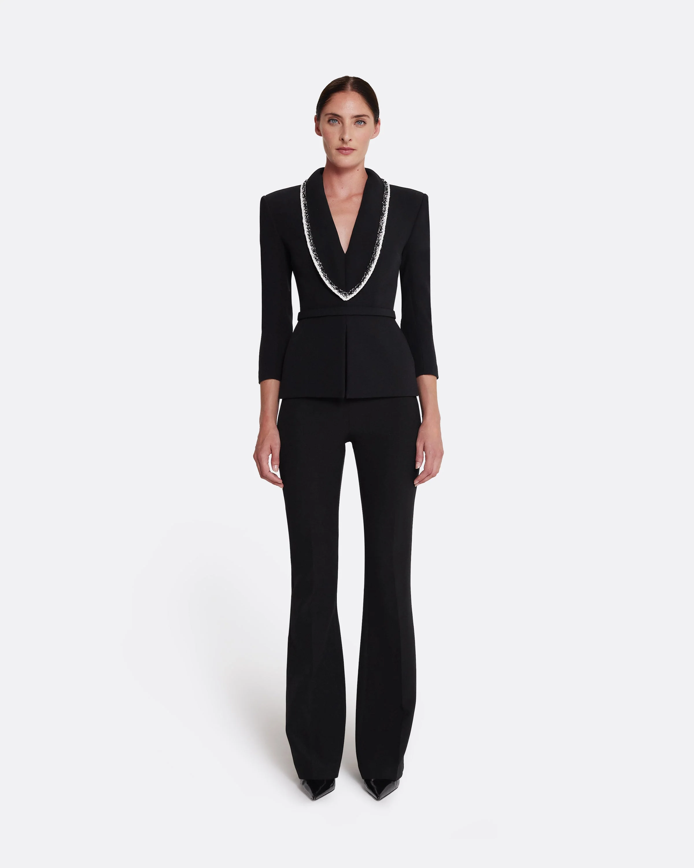 Adelina Top in Black with Greyscale - Image 6