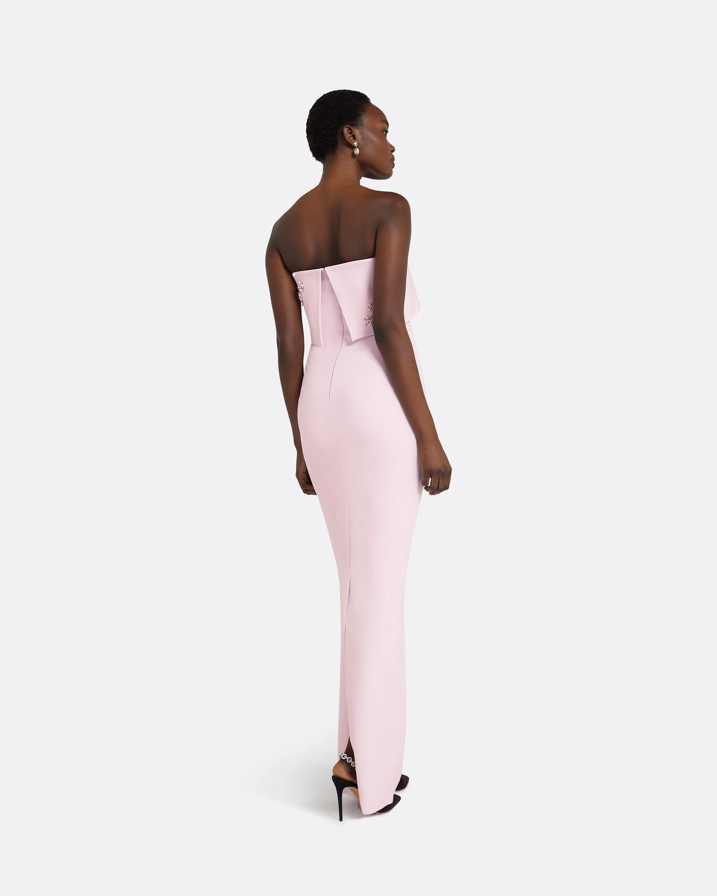Agyness Lilac Snow Long Dress - Image 2