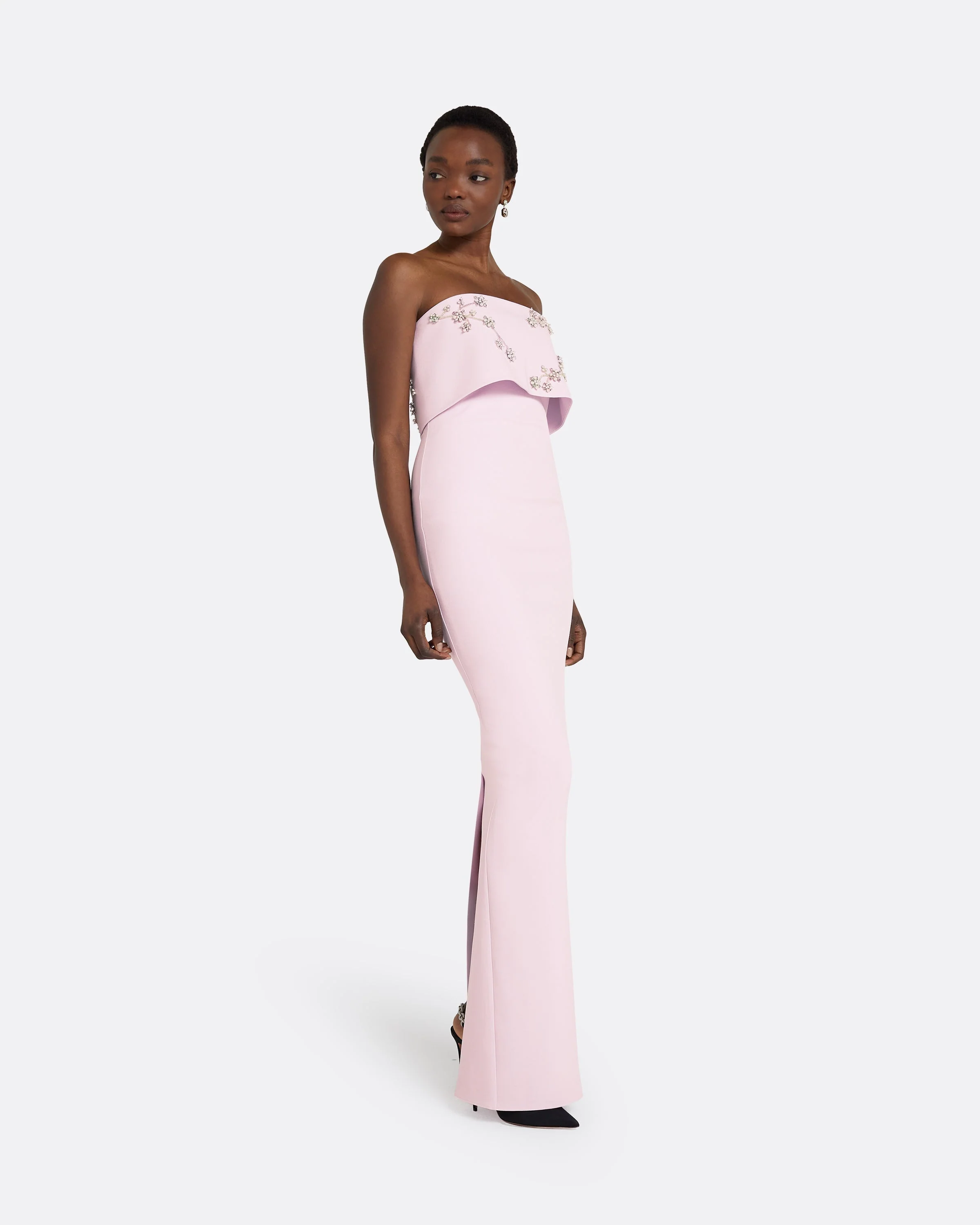 Agyness Lilac Snow Long Dress - Image 4
