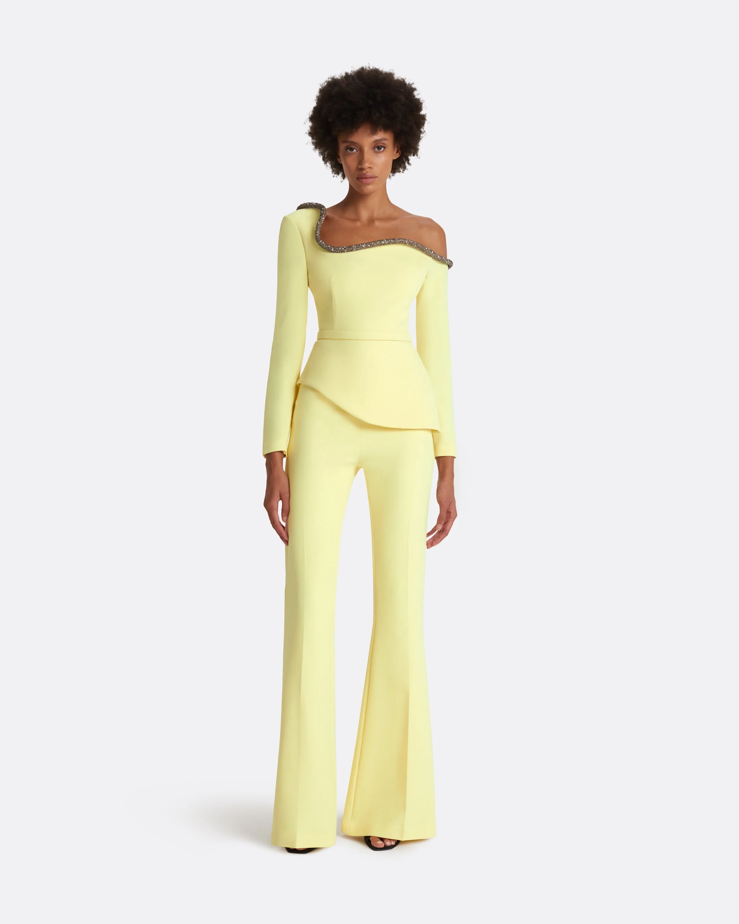 Aime Pale Yellow Top - Image 11