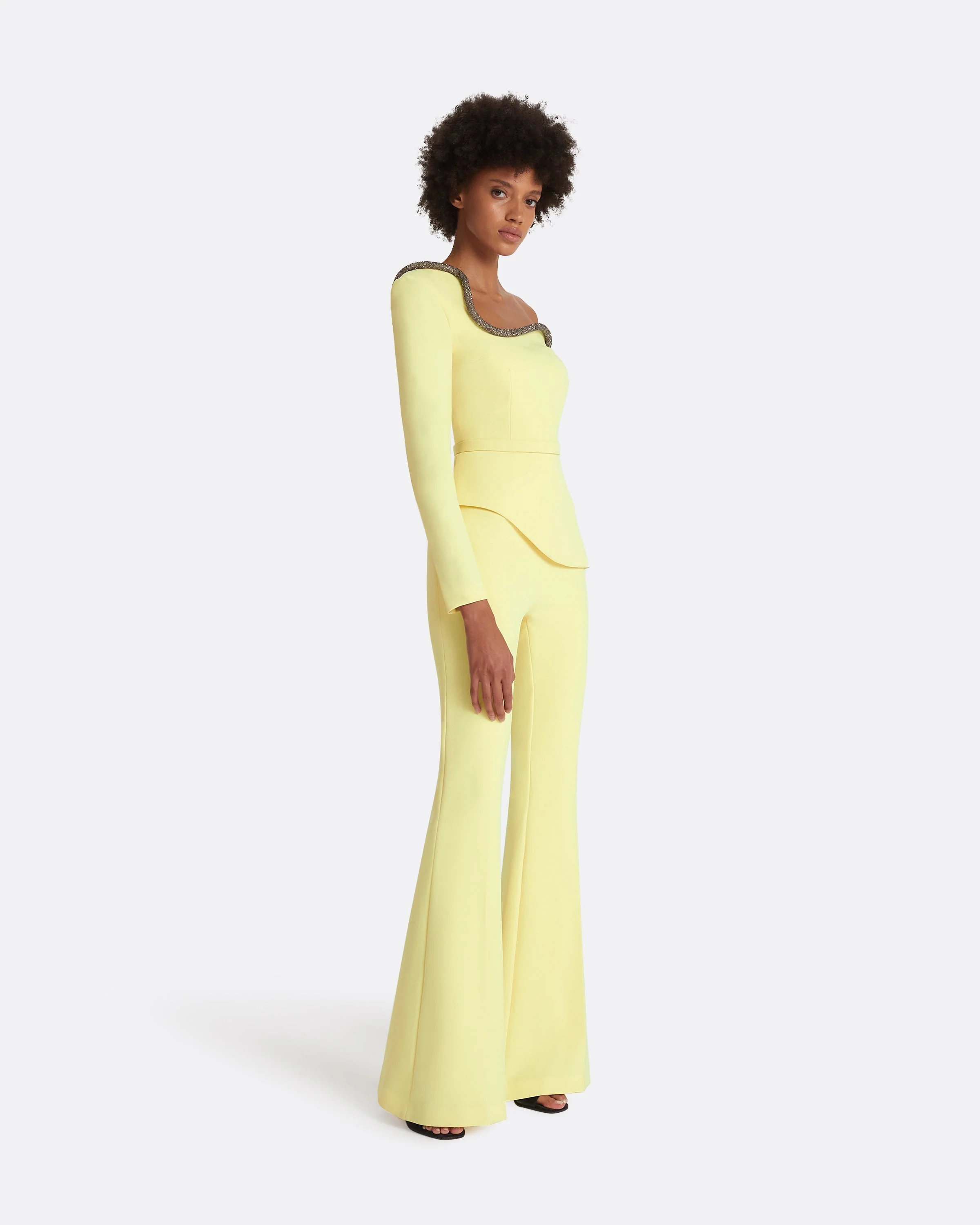 Aime Pale Yellow Top - Image 14