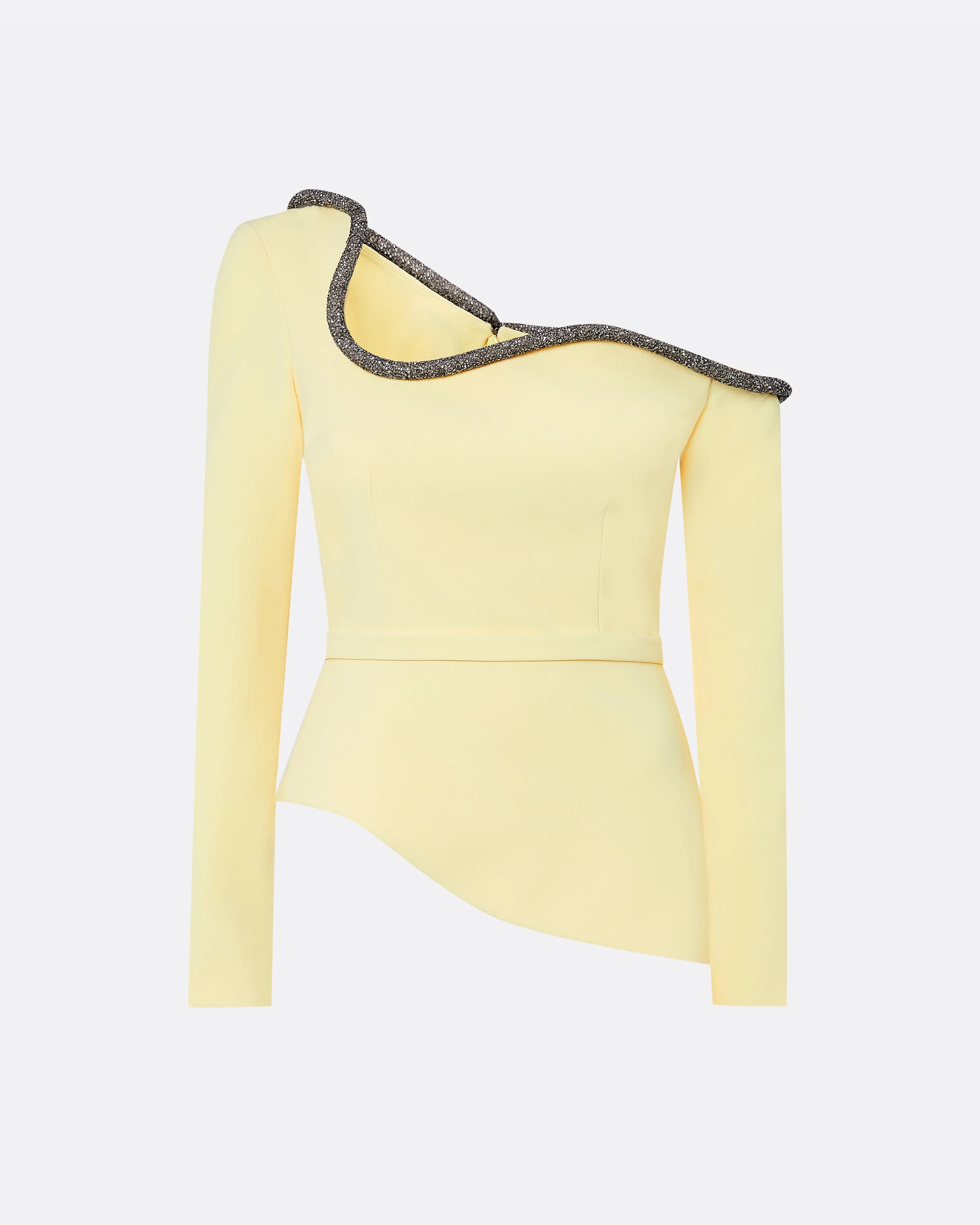 Aime Pale Yellow Top - Image 15