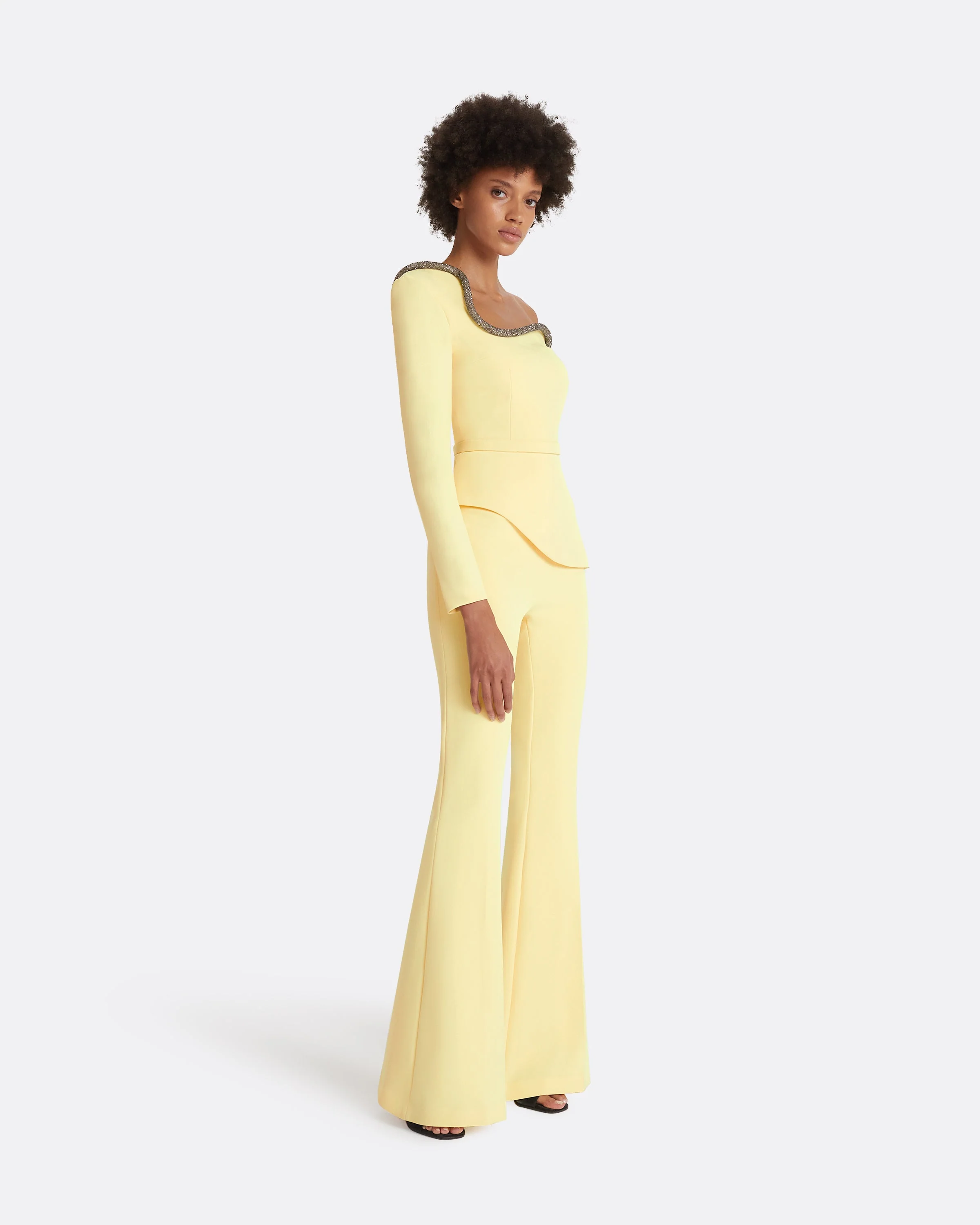 Aime Pale Yellow Top - Image 9