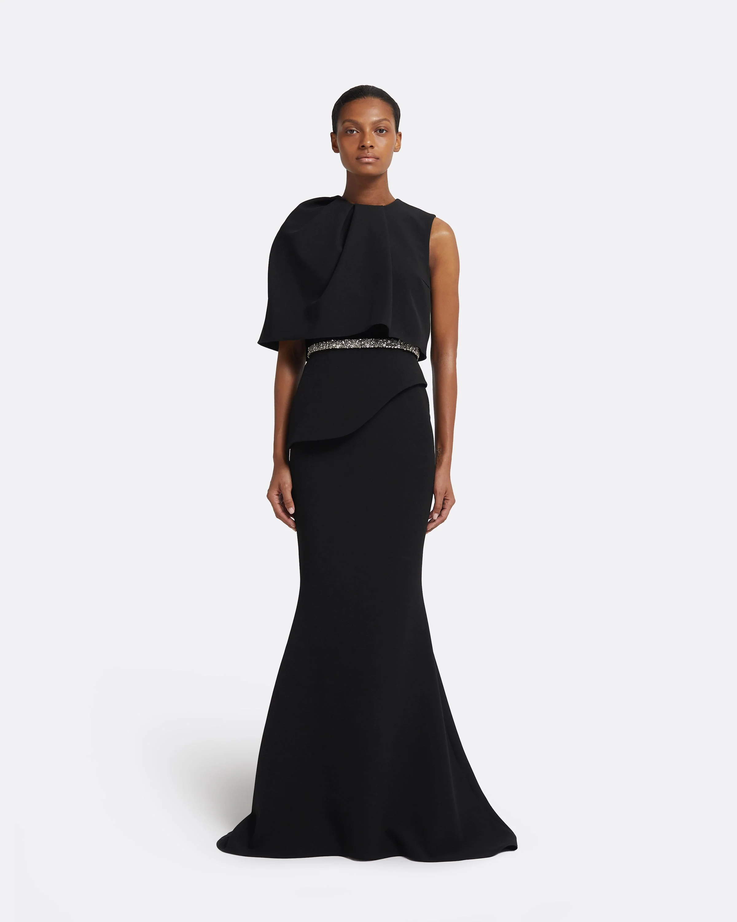 Alambra Long Dress in Black - Image 6