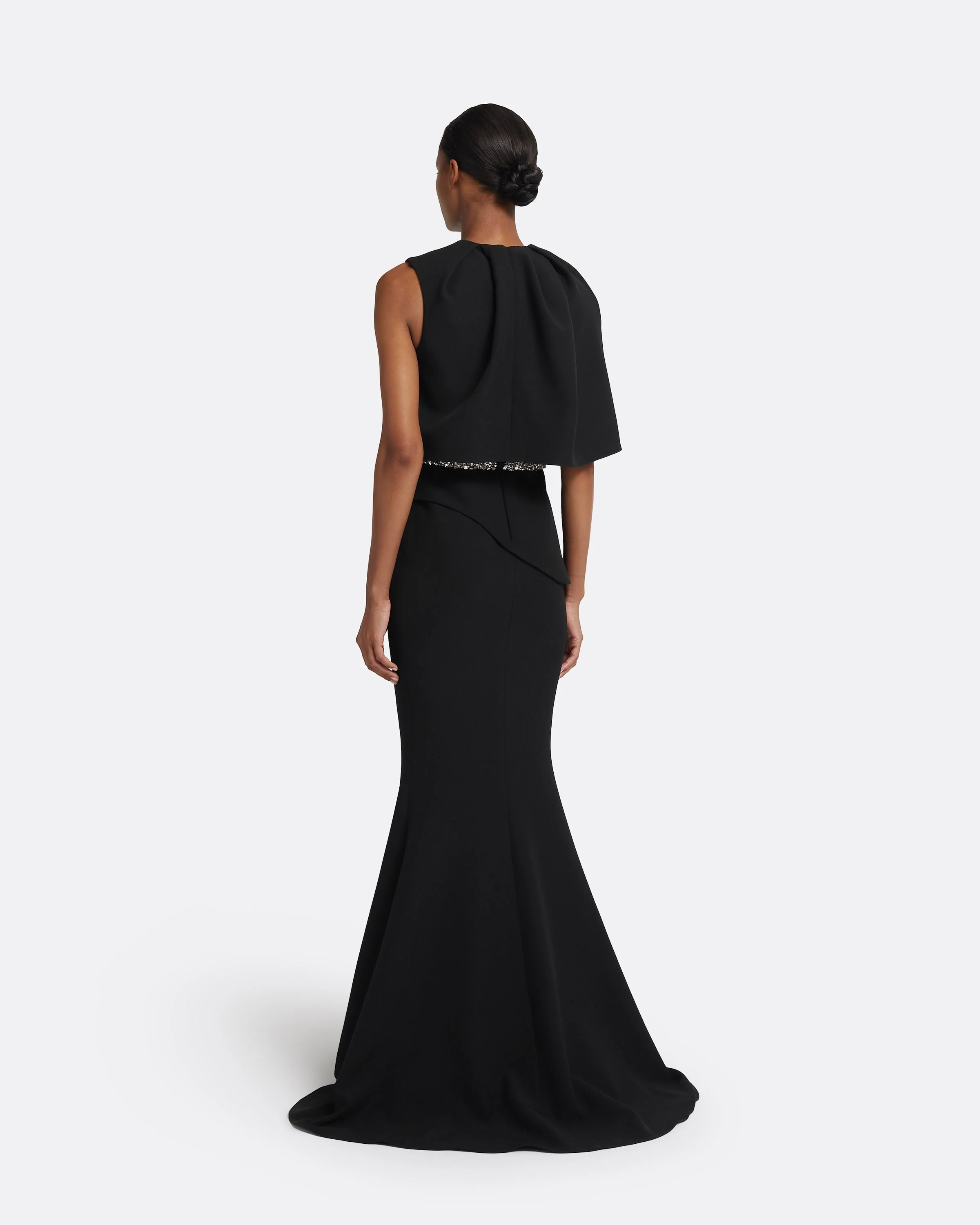 Alambra Long Dress in Black - Image 7