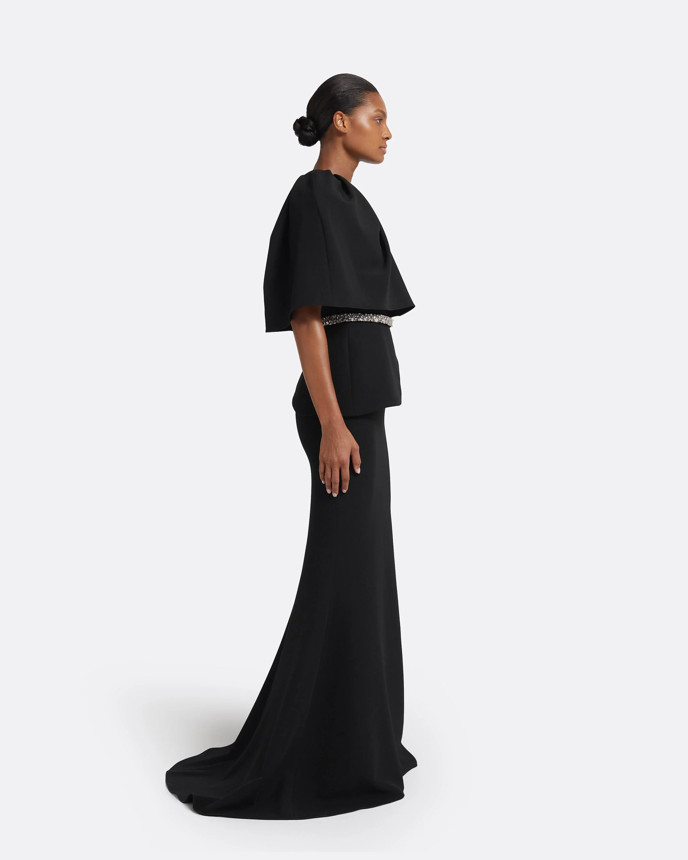 Alambra Long Dress in Black - Image 9