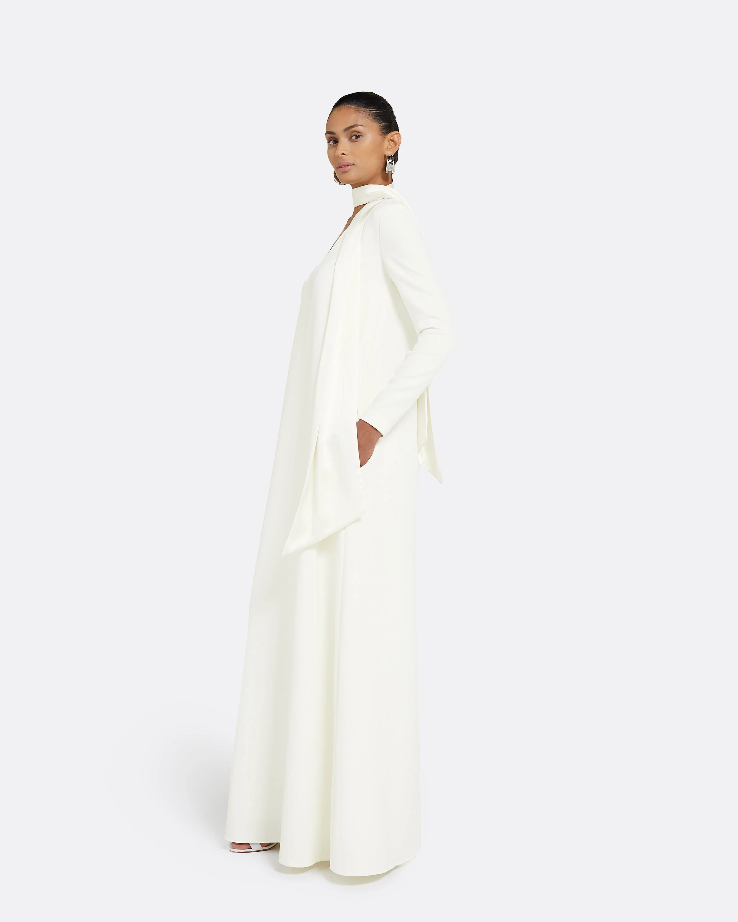 Aleah Ivory Long Dress - Image 4
