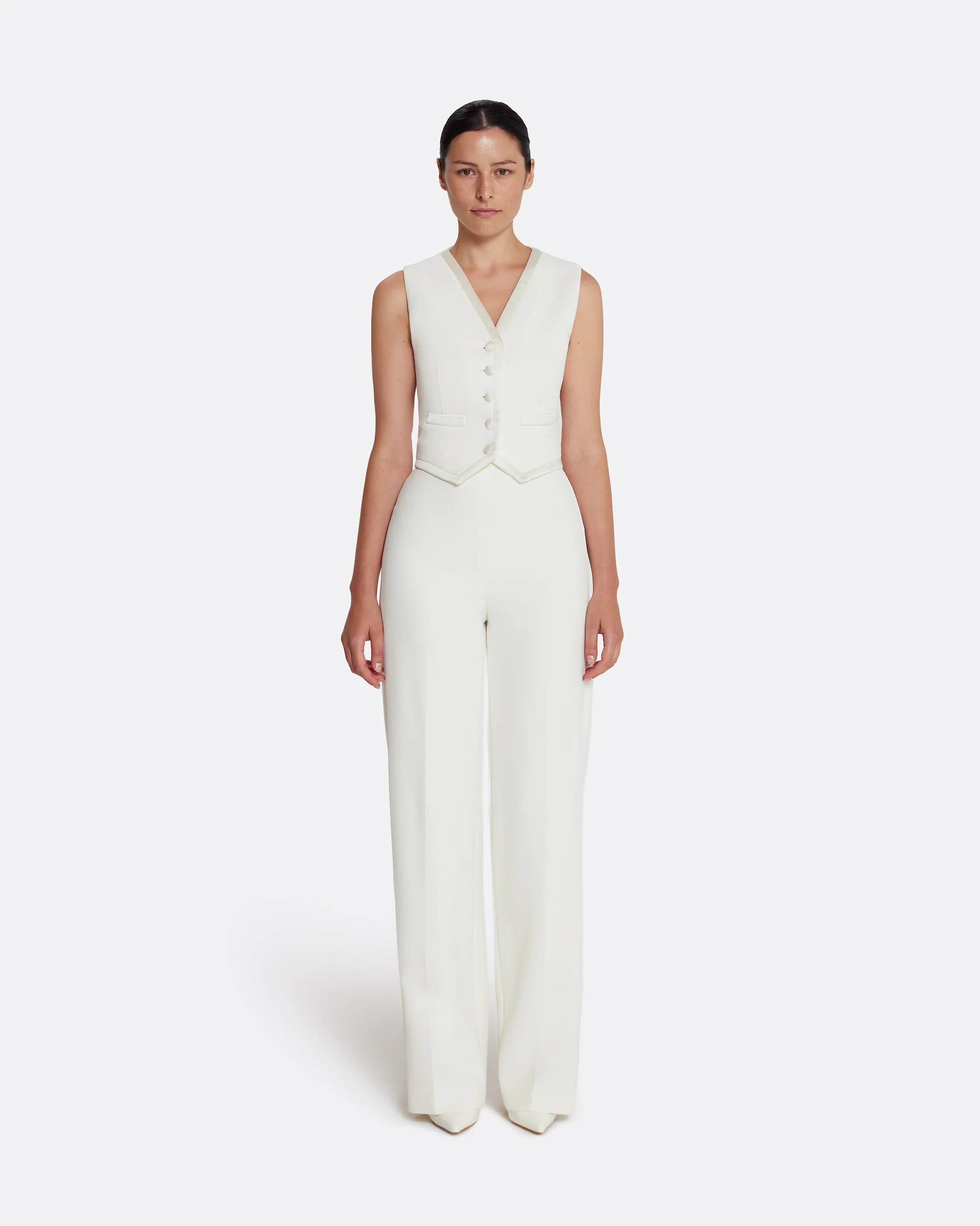Alessa Trouser in Ivory - Image 8