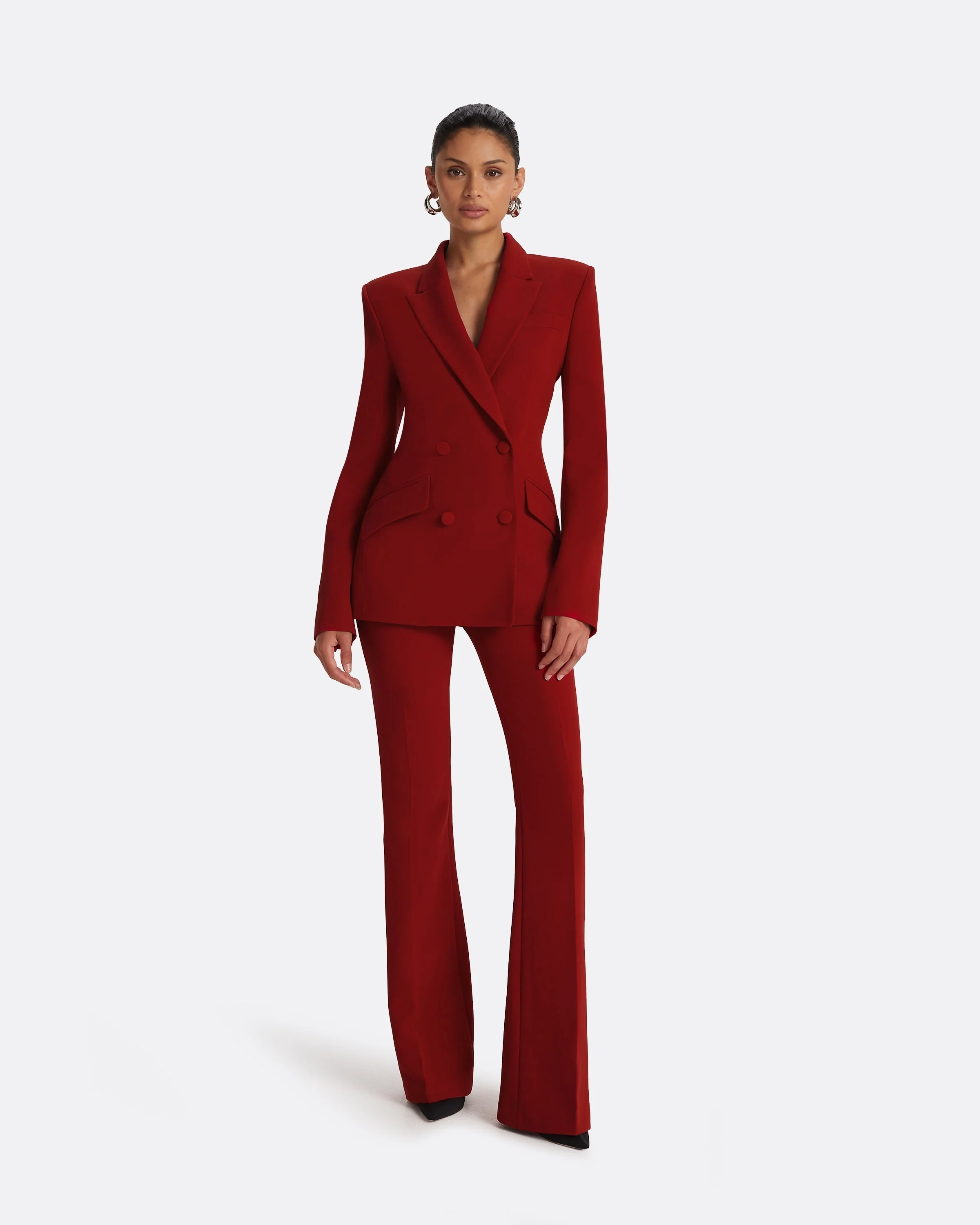Alexa Azalea Red Trousers - Image 3