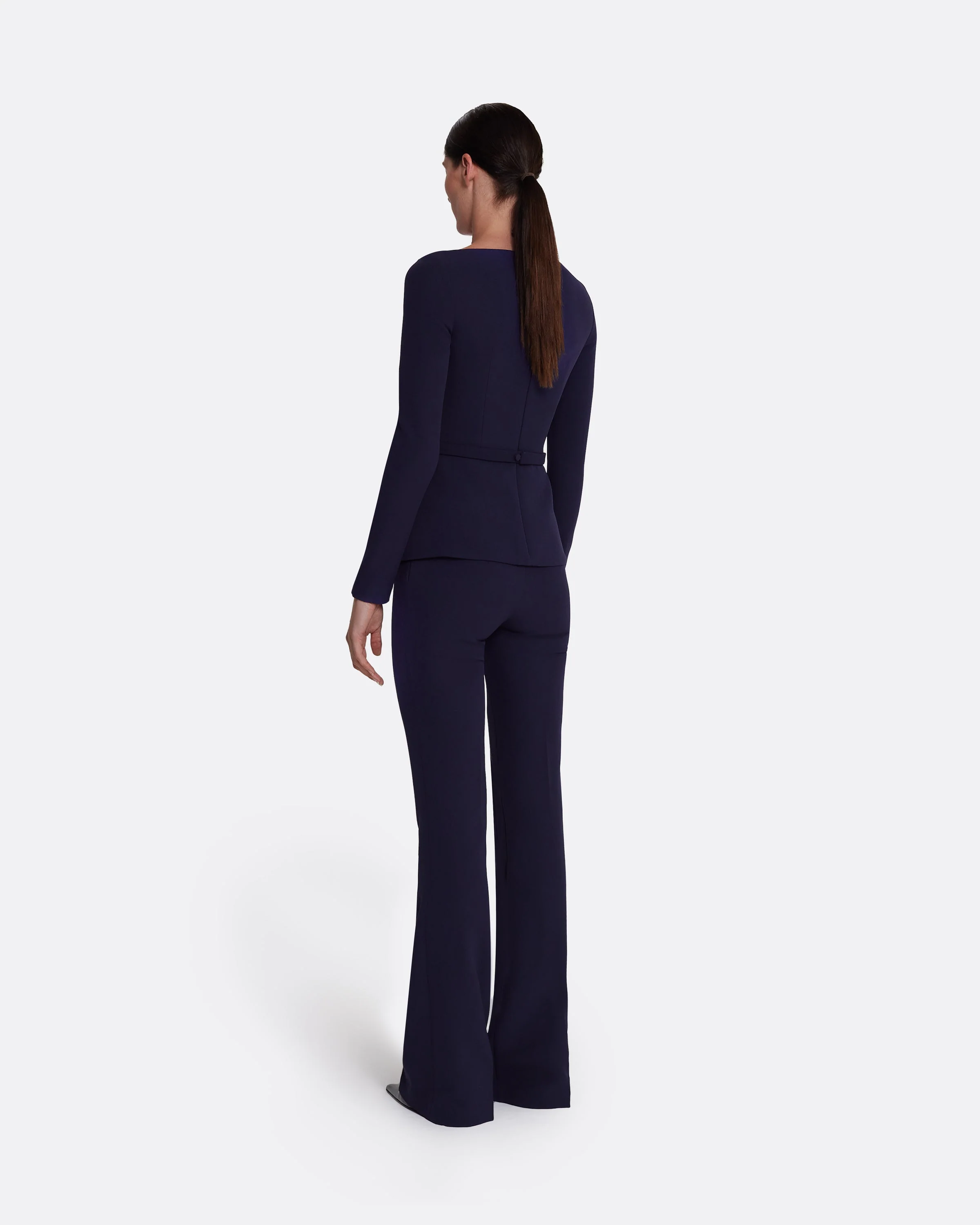 Alexa Trousers In Azurite Blue - Image 6