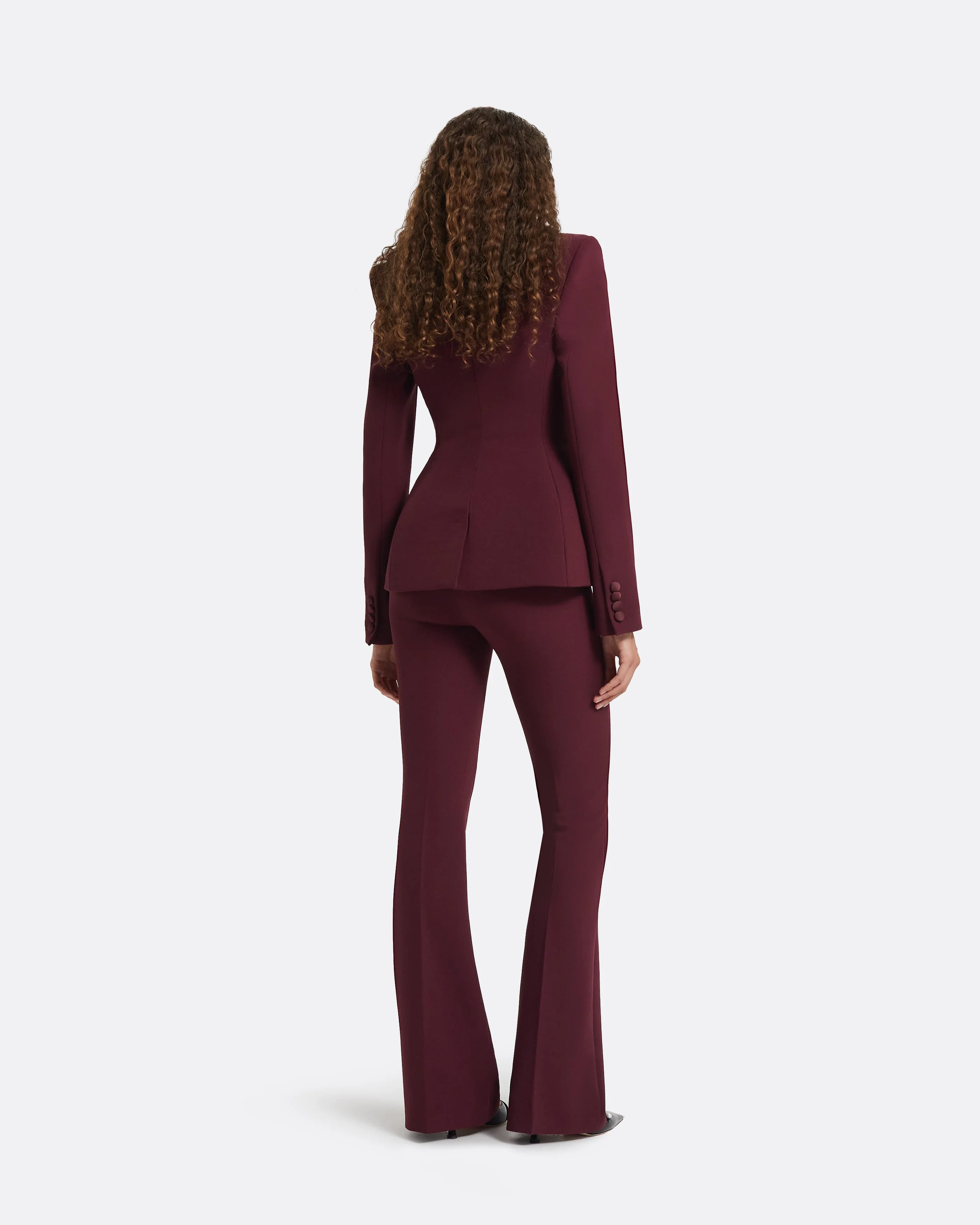 Alexa Wine Trousers - Image 2