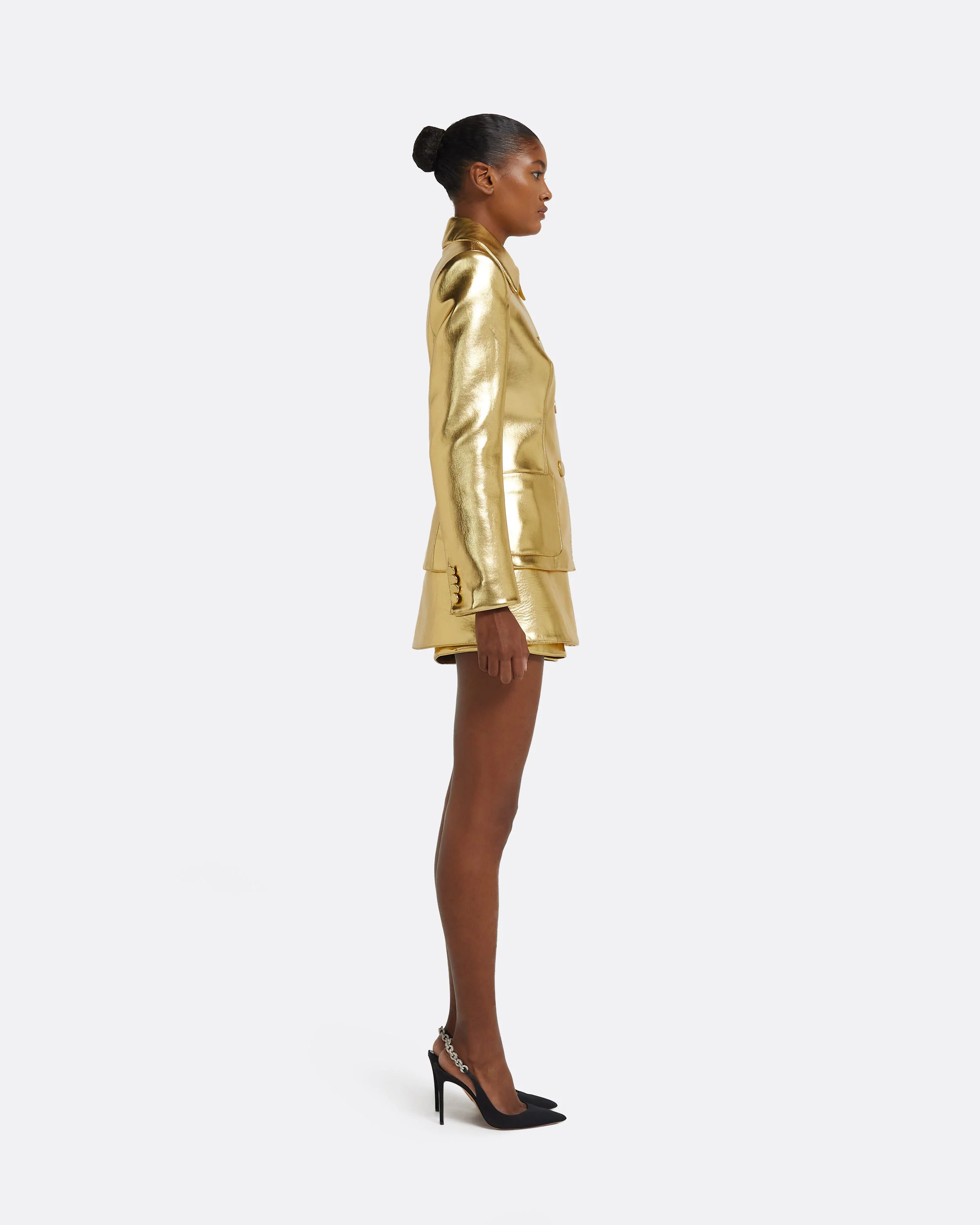 Alfie Jacket in Gold - Image 11
