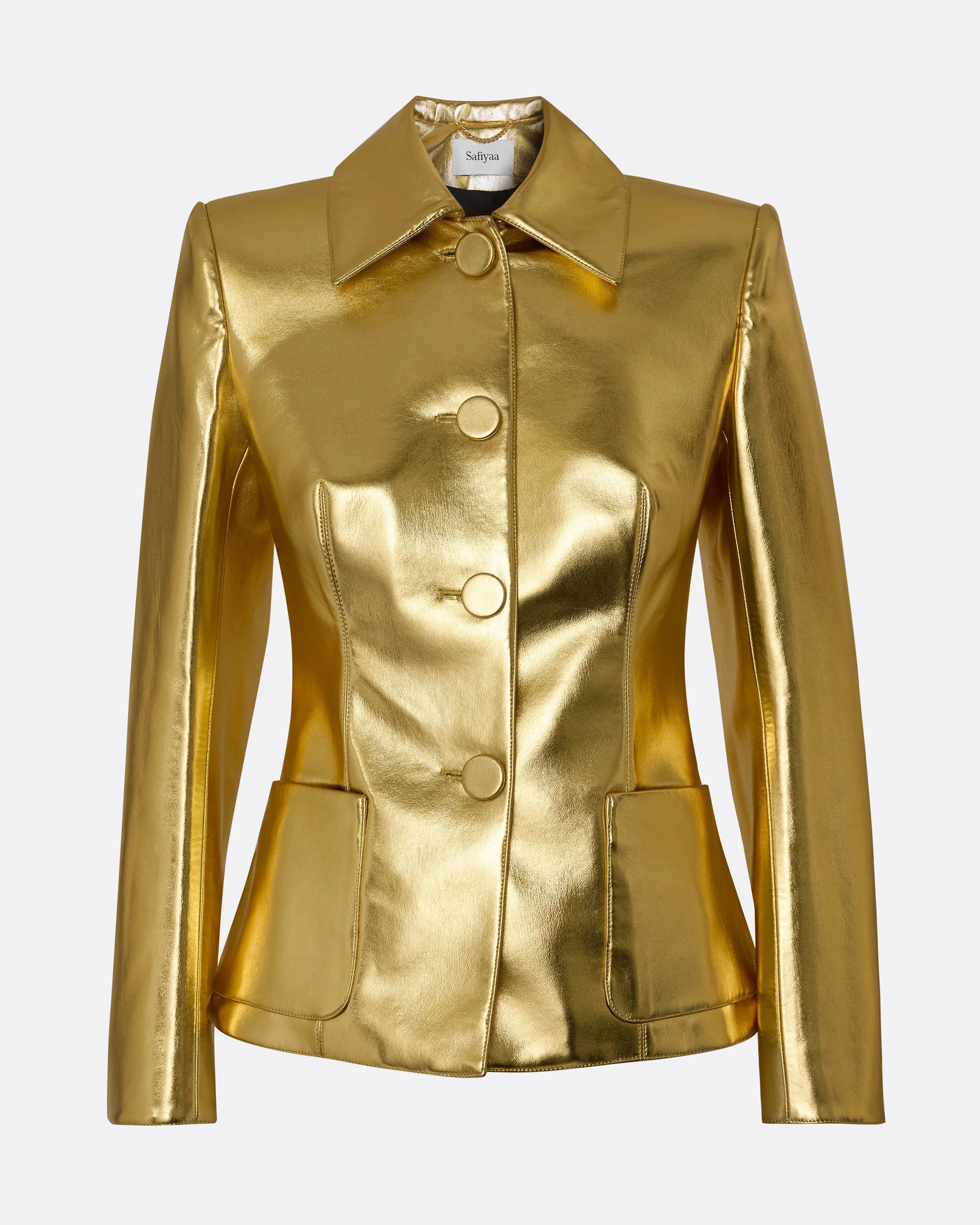 Alfie Jacket in Gold - Image 6
