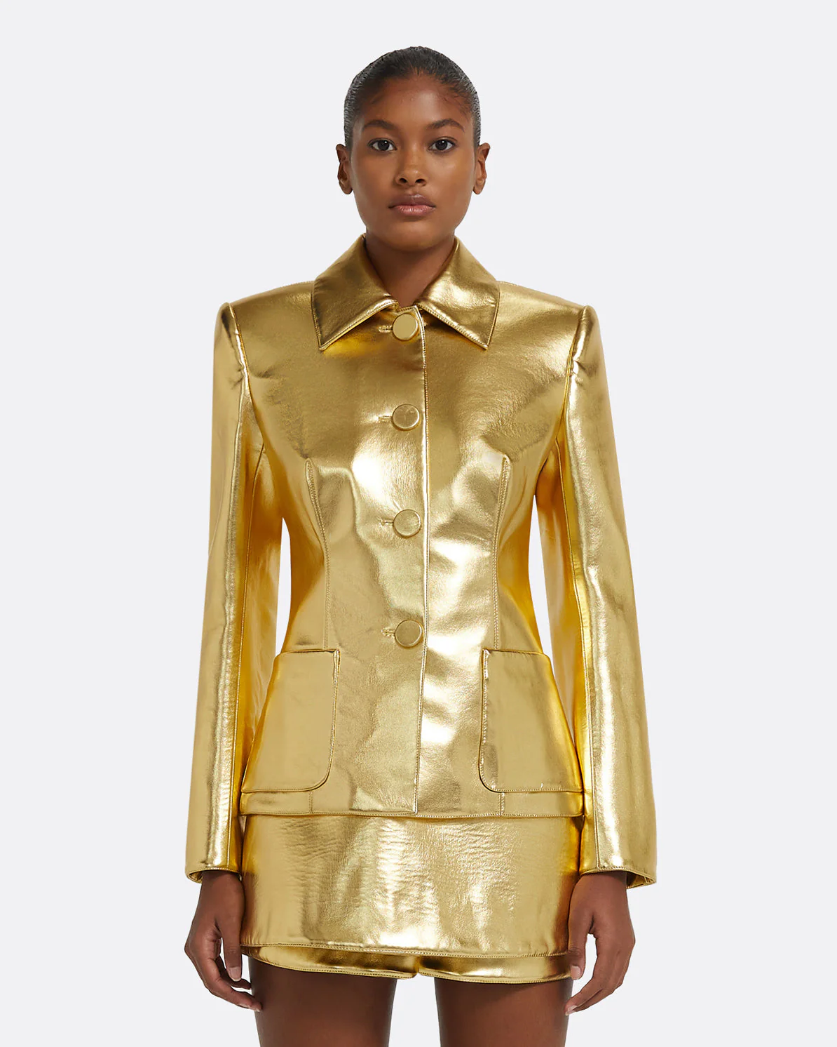 Alfie Jacket in Gold - Image 7