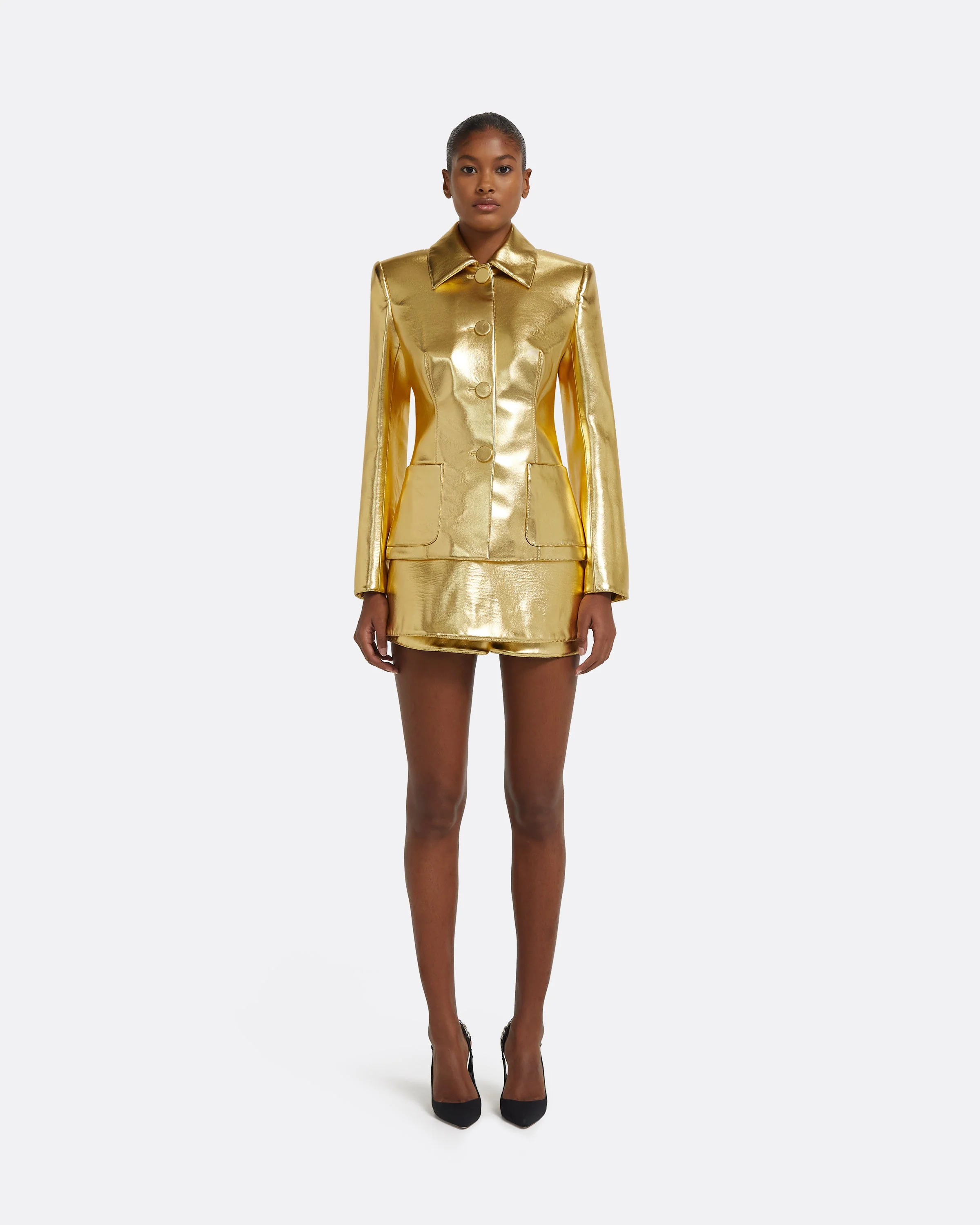 Alfie Jacket in Gold - Image 8