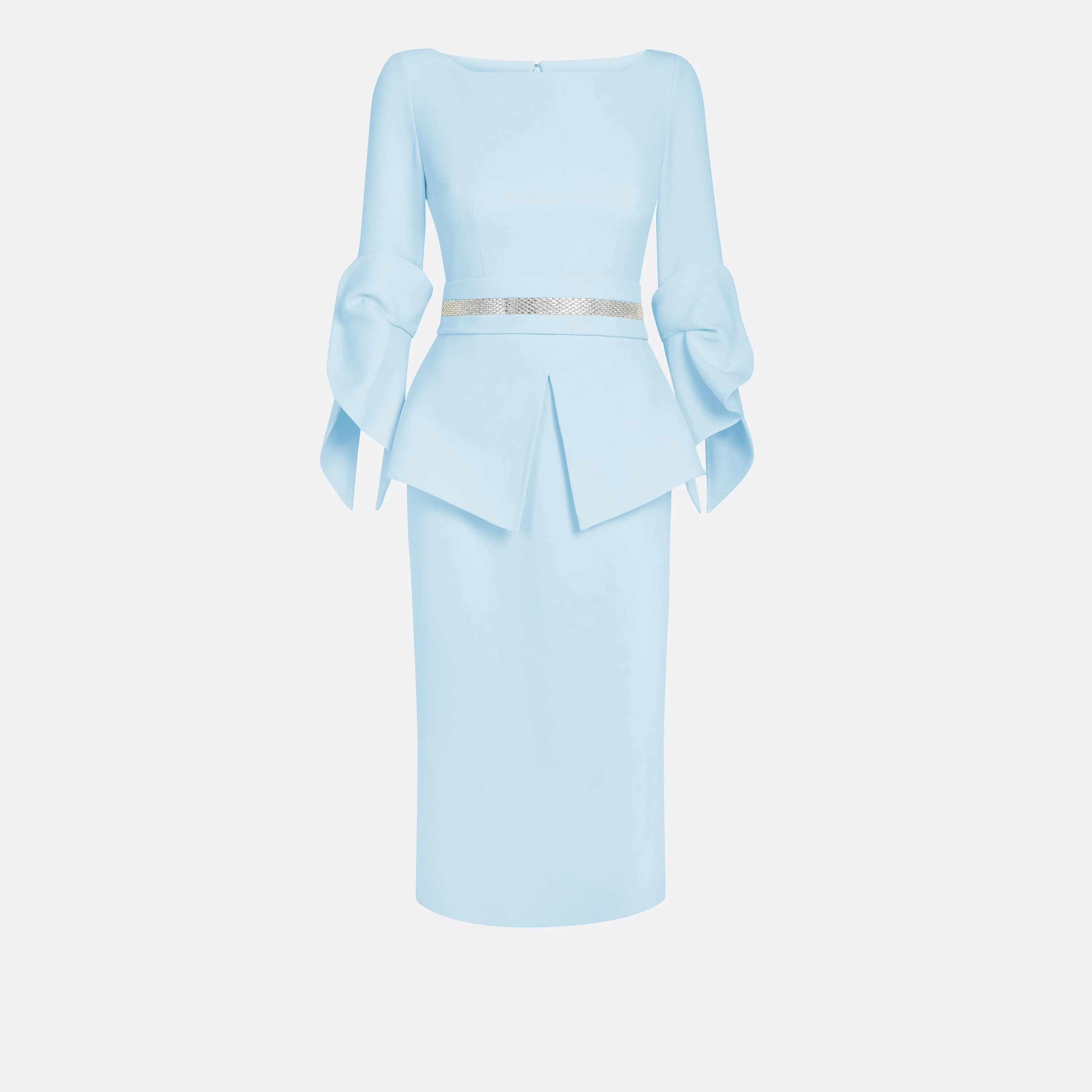 Alondra Pale Blue Midi Dress - Image 5