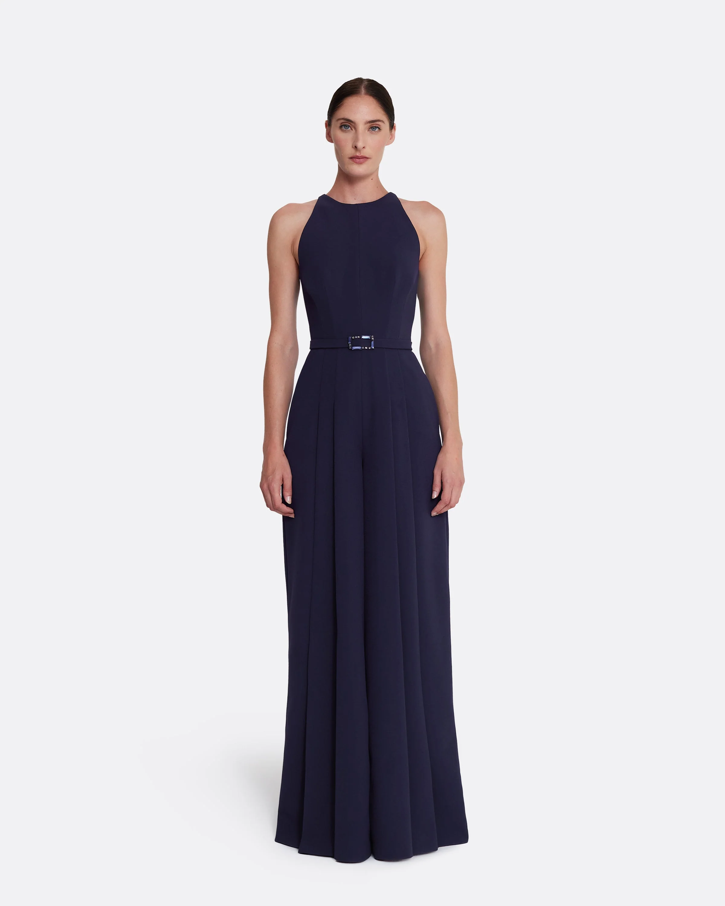 Althea Jumpsuit in Azurite with Multi-blues