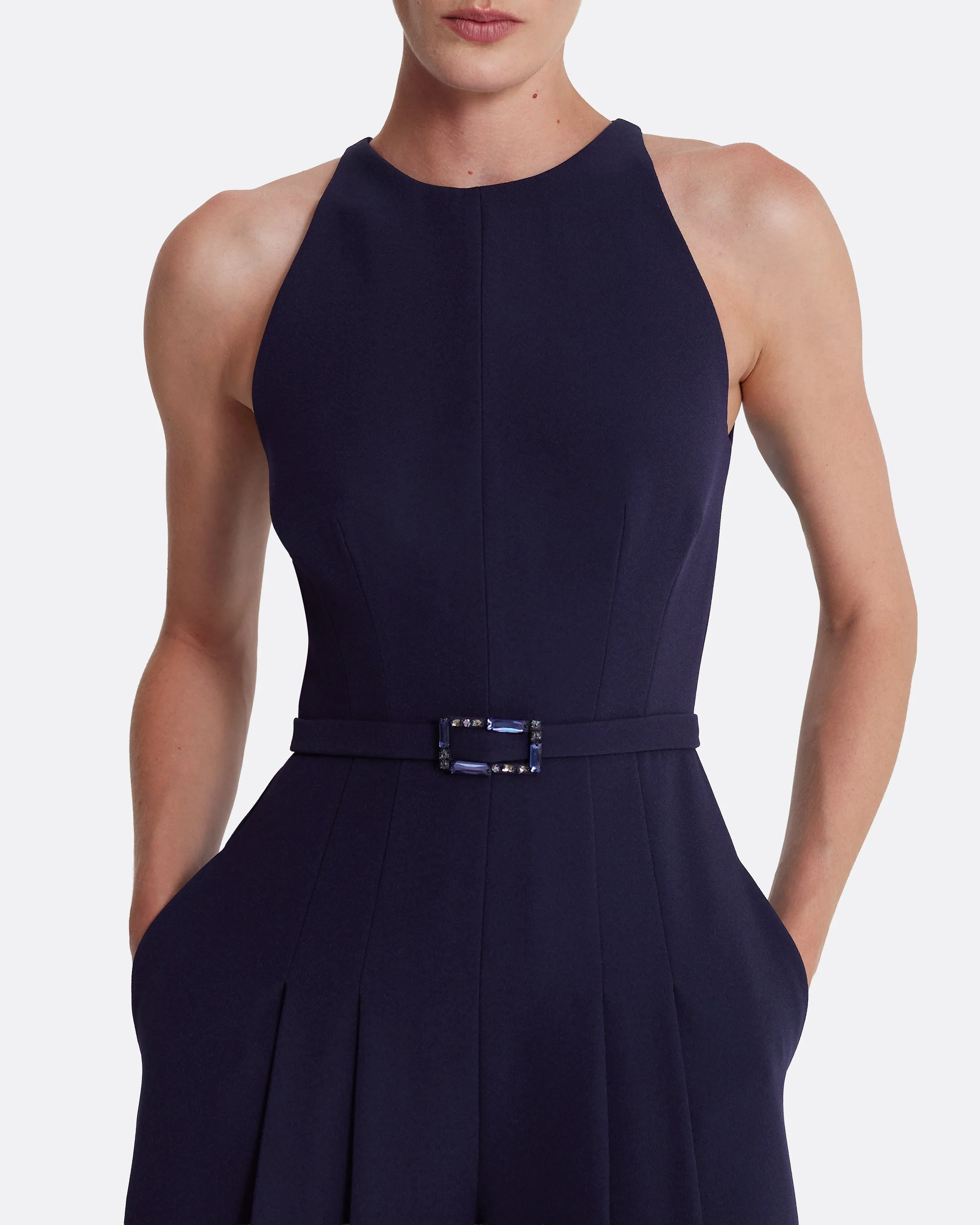 Althea Jumpsuit in Azurite with Multi-blues - Image 3
