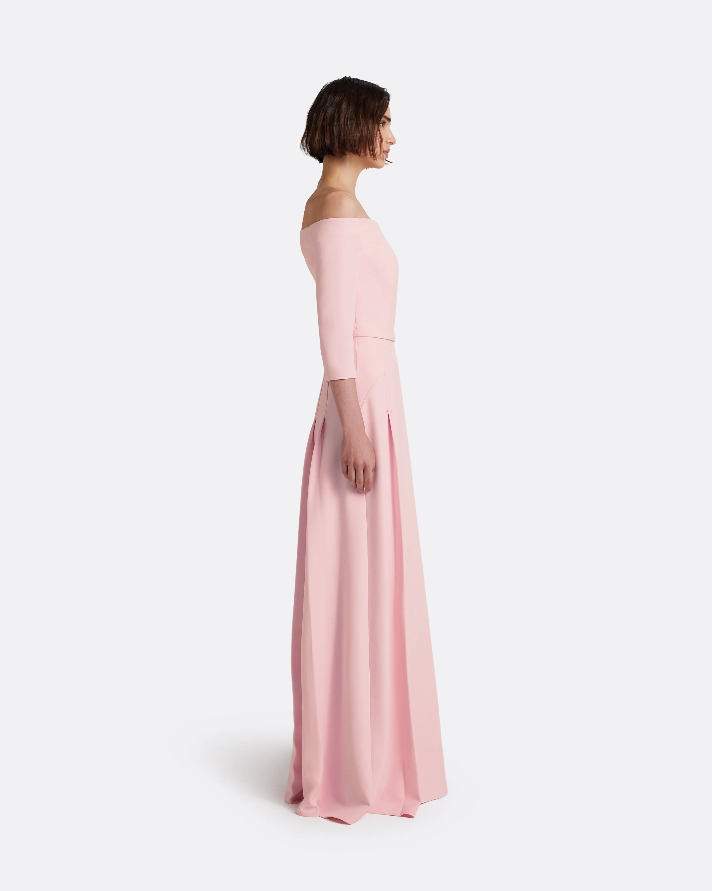Amadora Long Dress in Lychee - Image 11