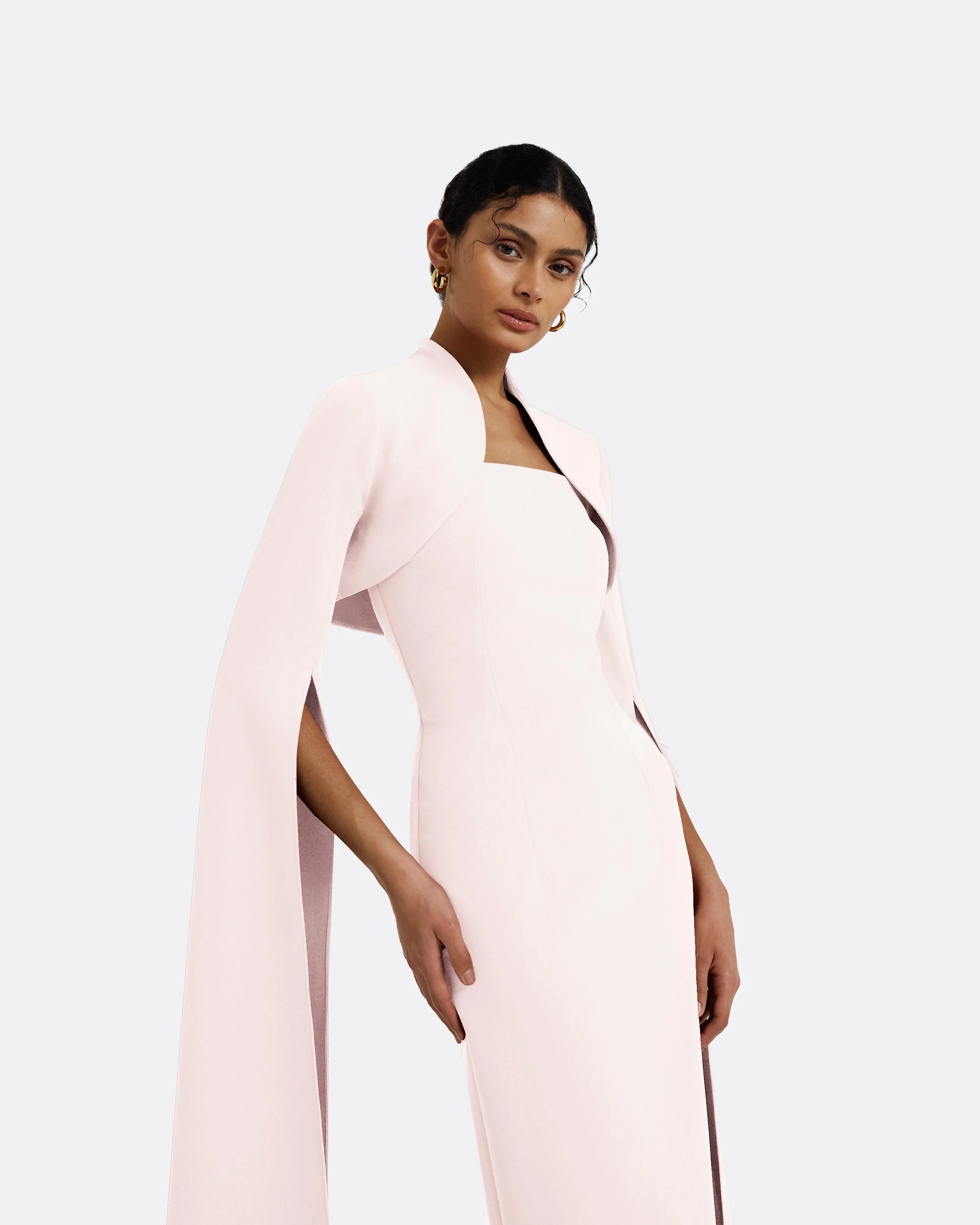 Amari Pale Pink Bolero With Soshin Dress - Image 8