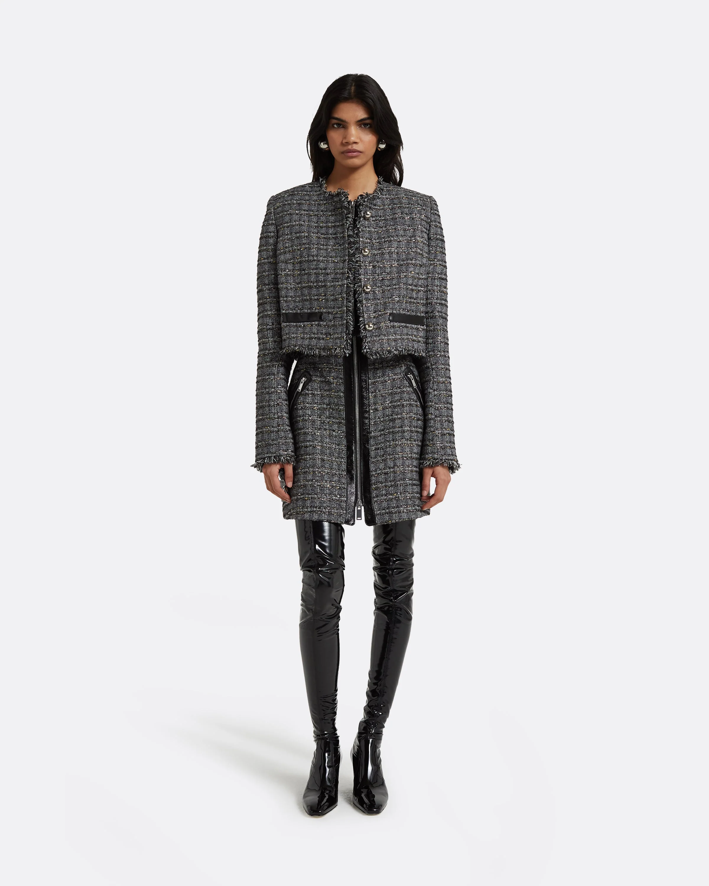 Amelia Metallic Greyscale Jacket - Image 6