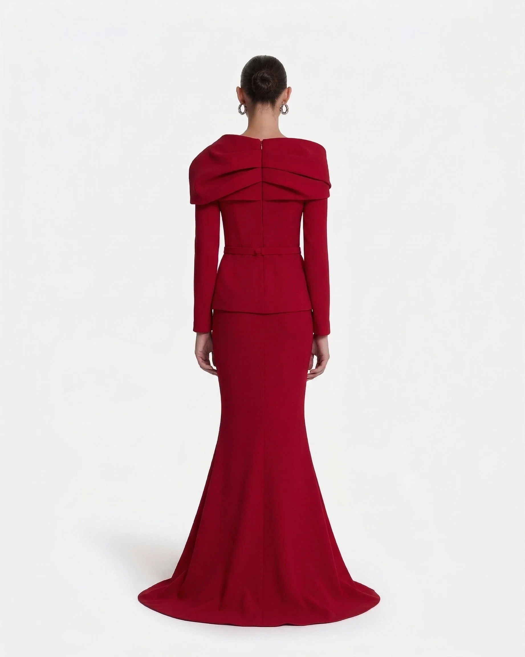 Andra Azalea Red Long Dress - Image 2