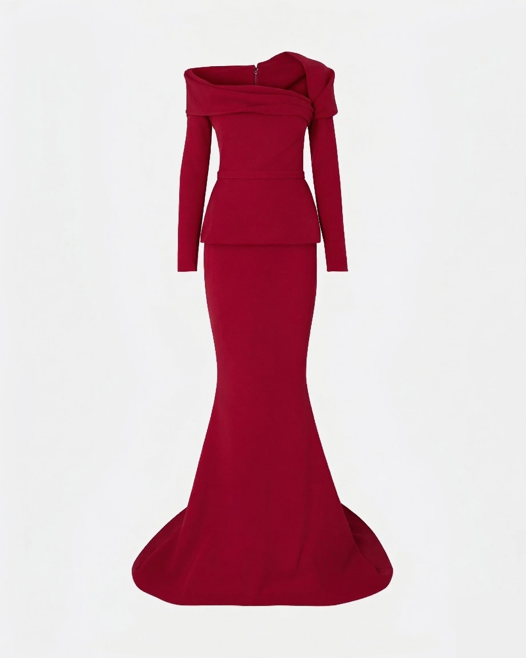 Andra Azalea Red Long Dress - Image 5