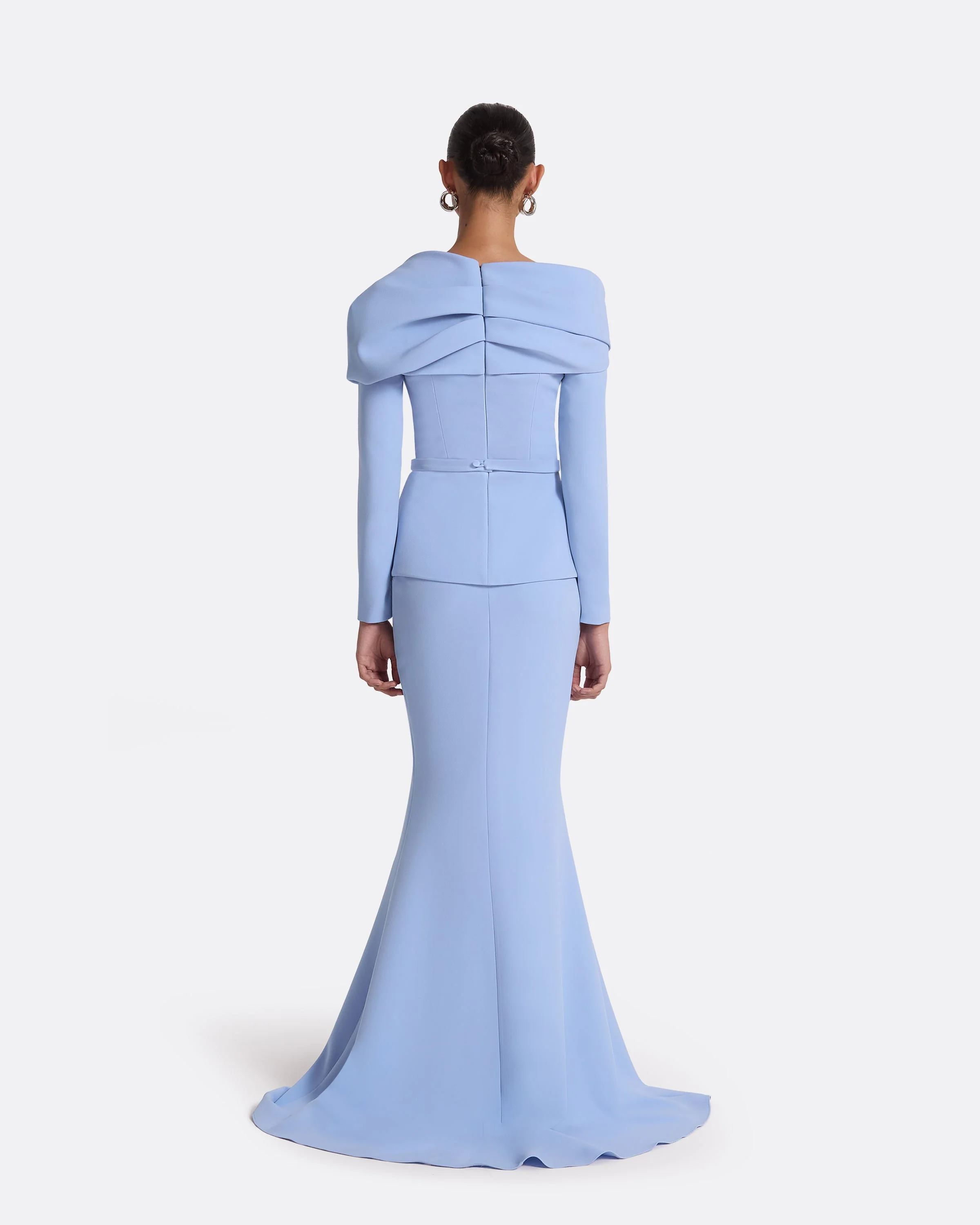 Andra Carolina Blue Long Dress - Image 2