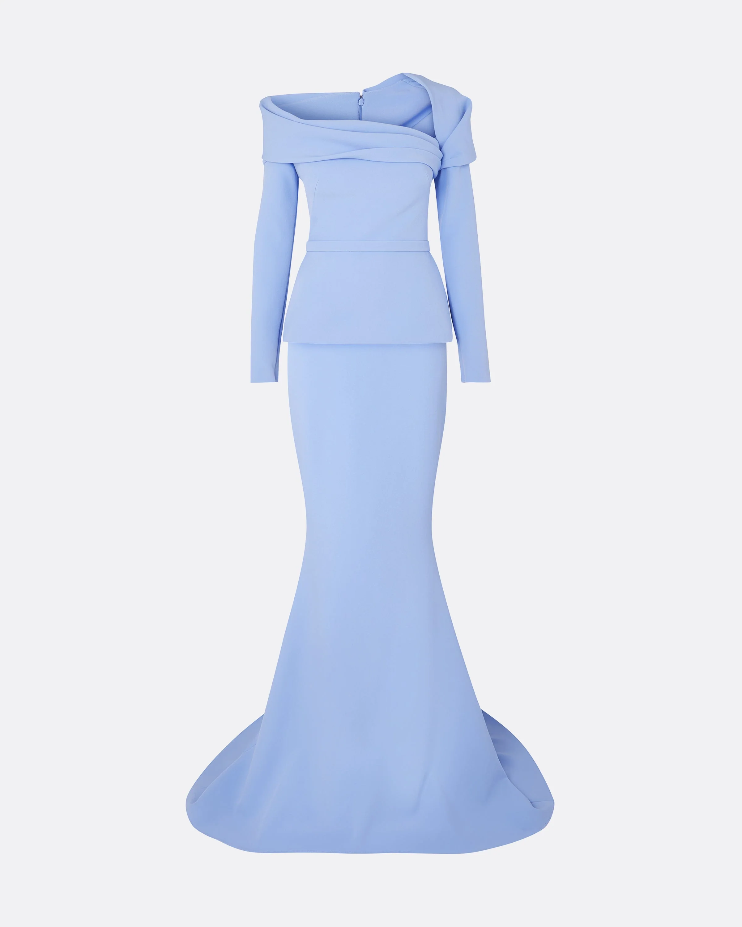 Andra Carolina Blue Long Dress - Image 5