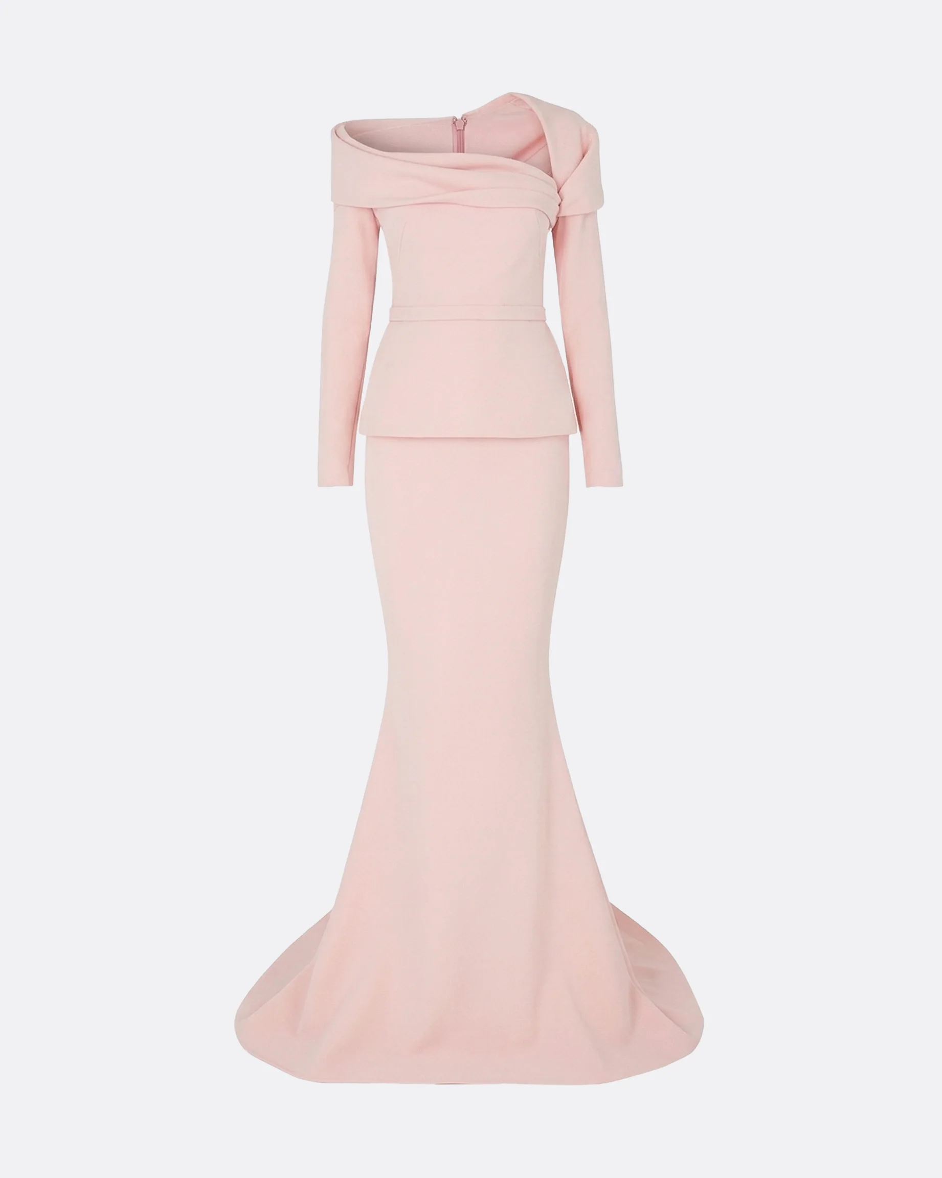 Andra Pale Pink Long Dress - Image 5