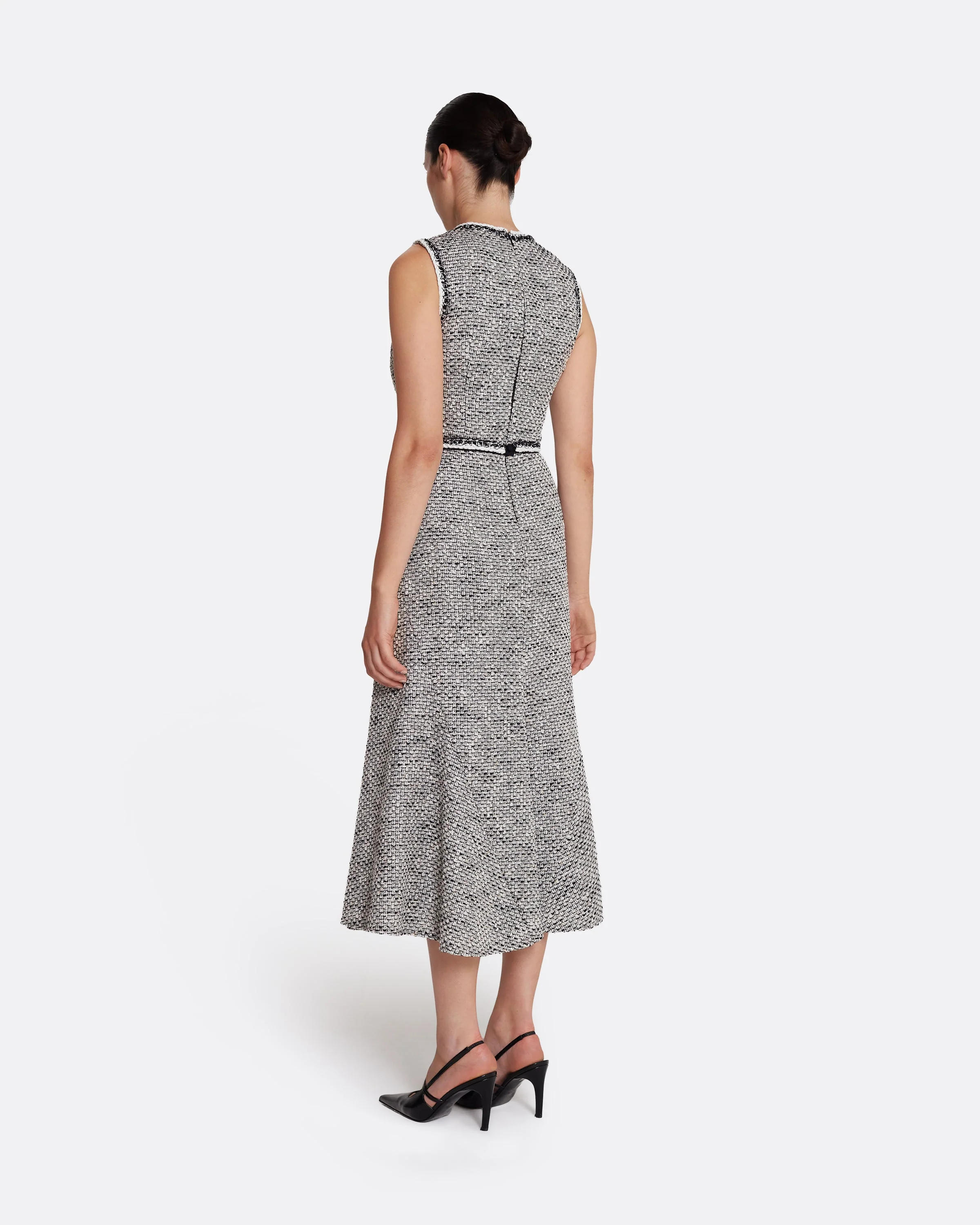 Andrea Midi Dress in Greyscale - Image 2