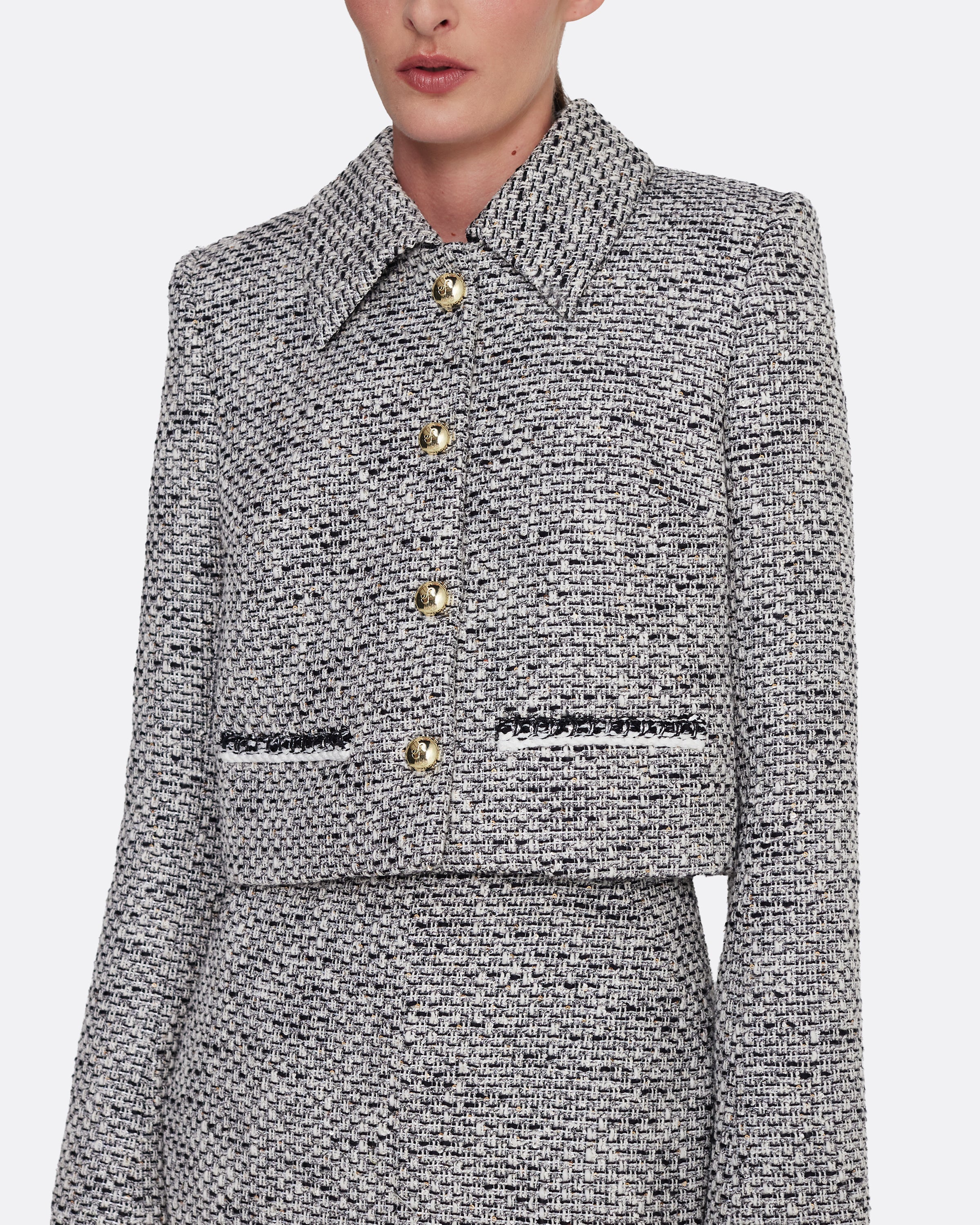 Annalisa Jacket in Stone on Greyscale - Image 14