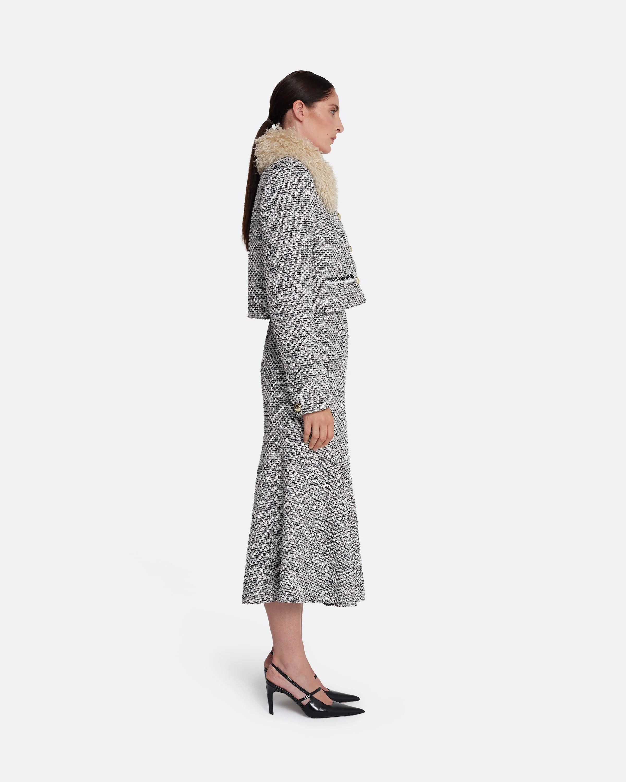 Annalisa Jacket in Stone on Greyscale - Image 15