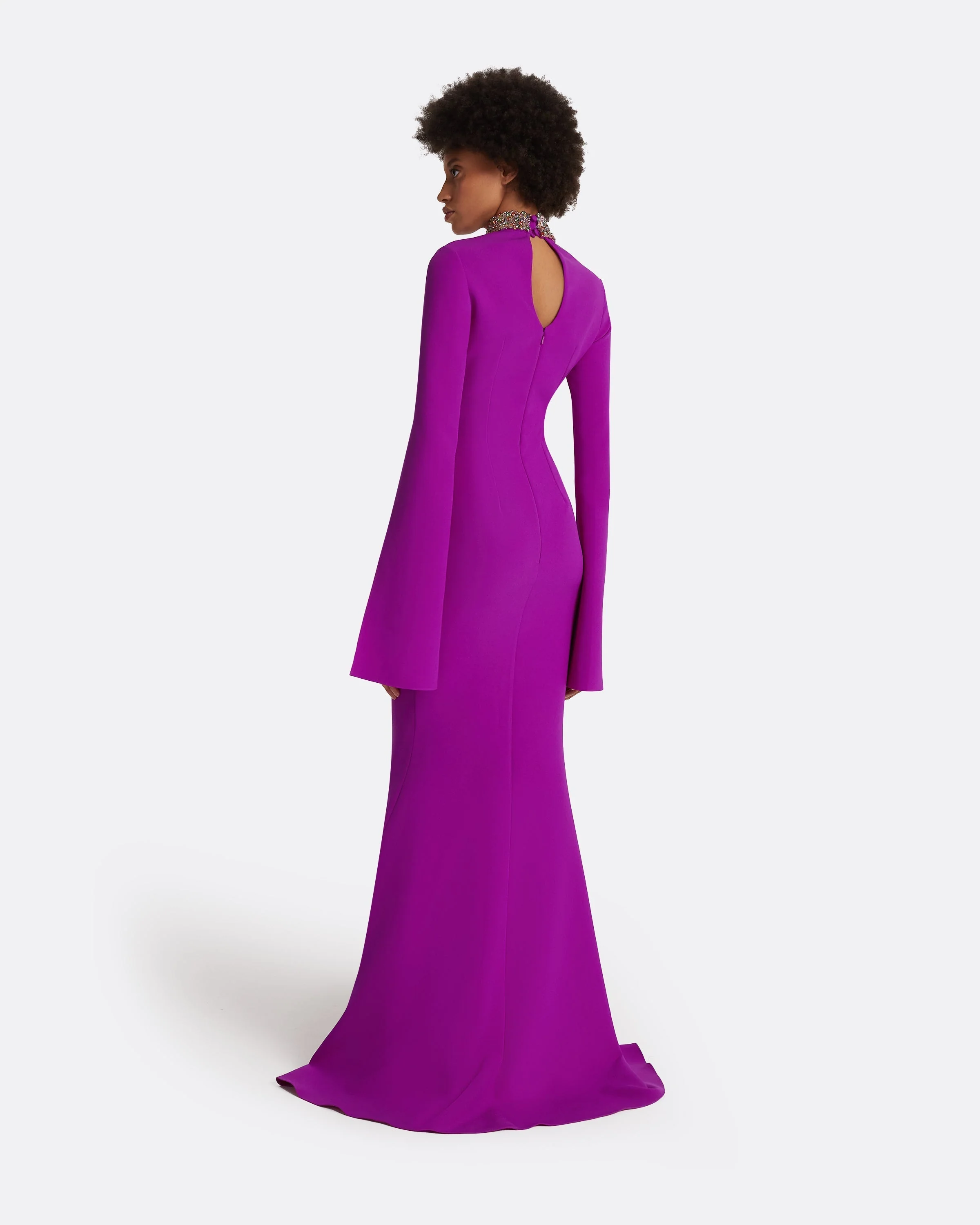 Anouk Magenta Long Dress - Image 17