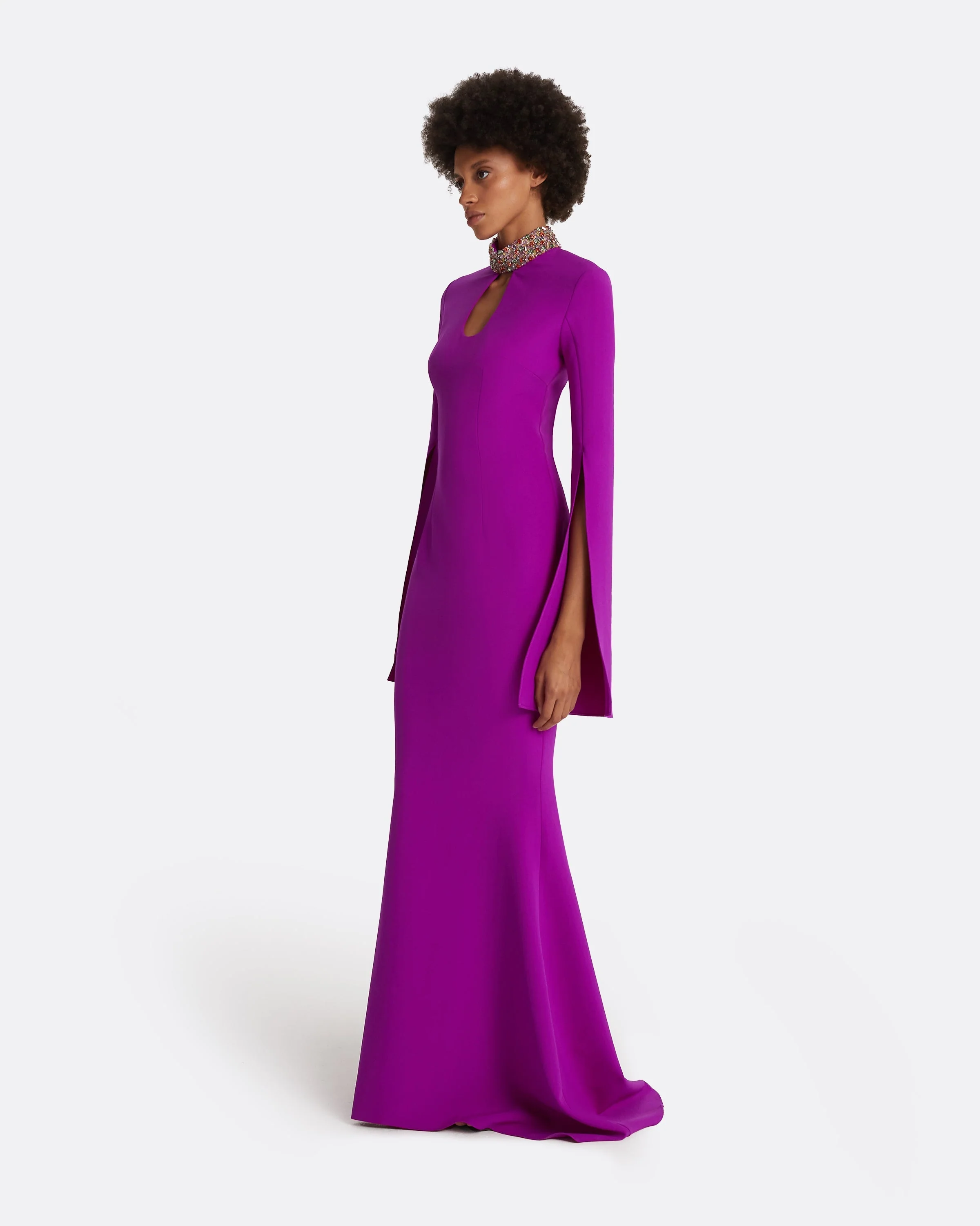 Anouk Magenta Long Dress - Image 9
