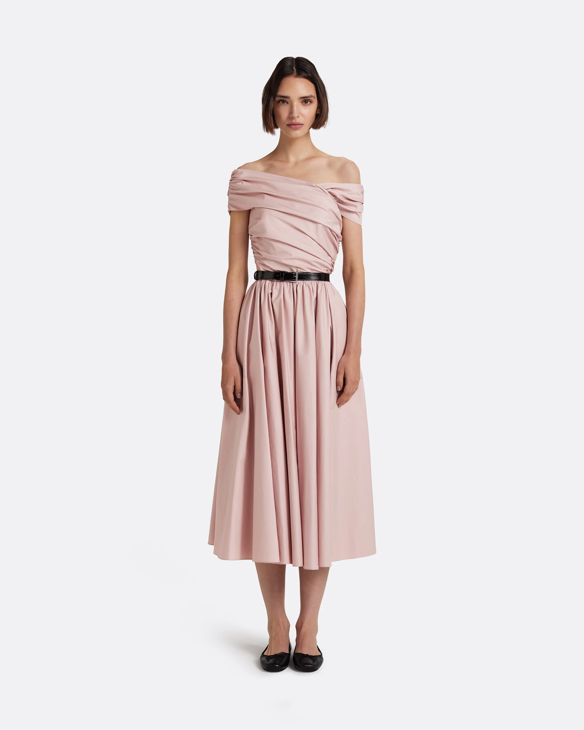 Appolline Midi Dress in Soft Pink - Image 11