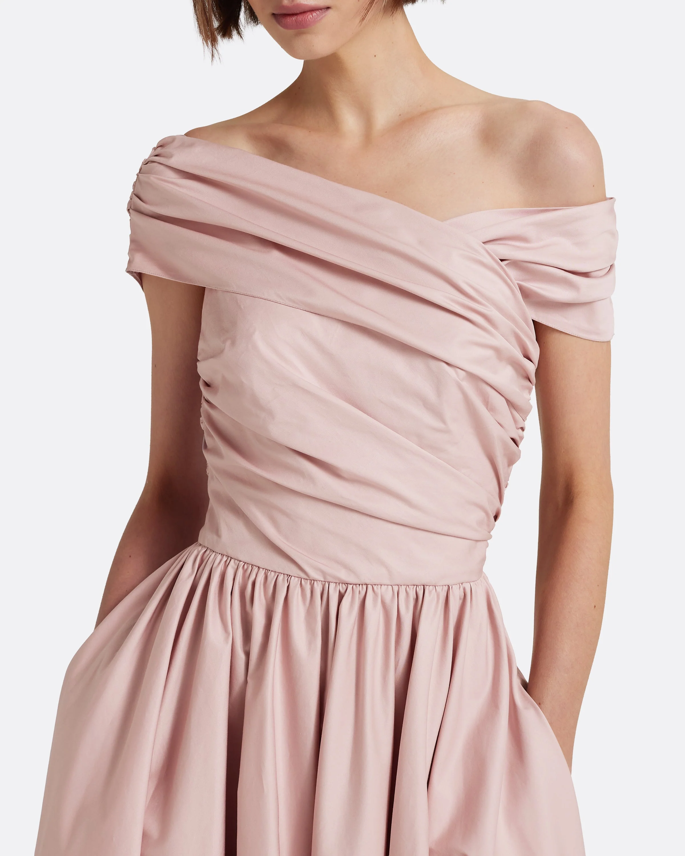 Appolline Midi Dress in Soft Pink - Image 3