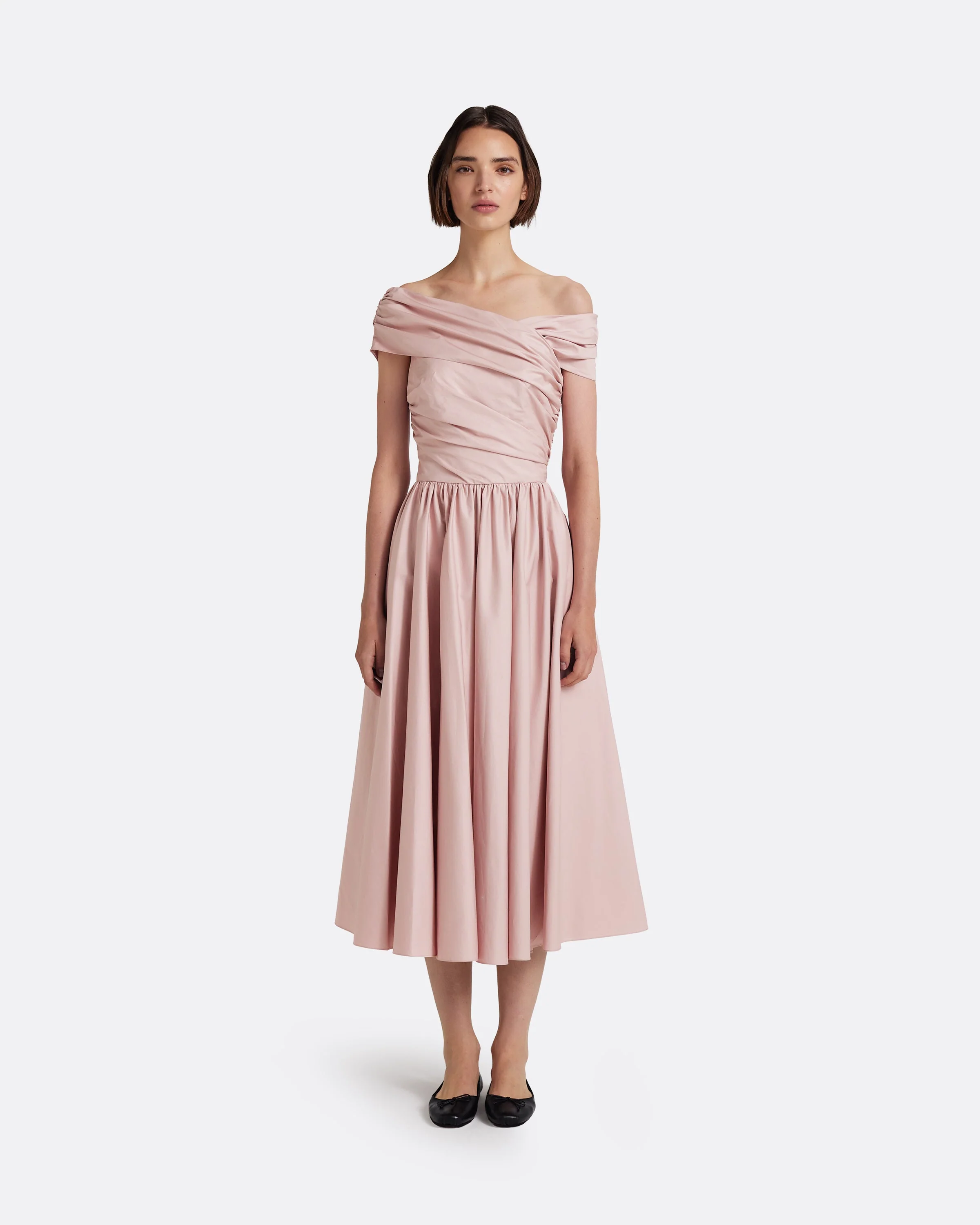 Appolline Midi Dress in Soft Pink - Image 7