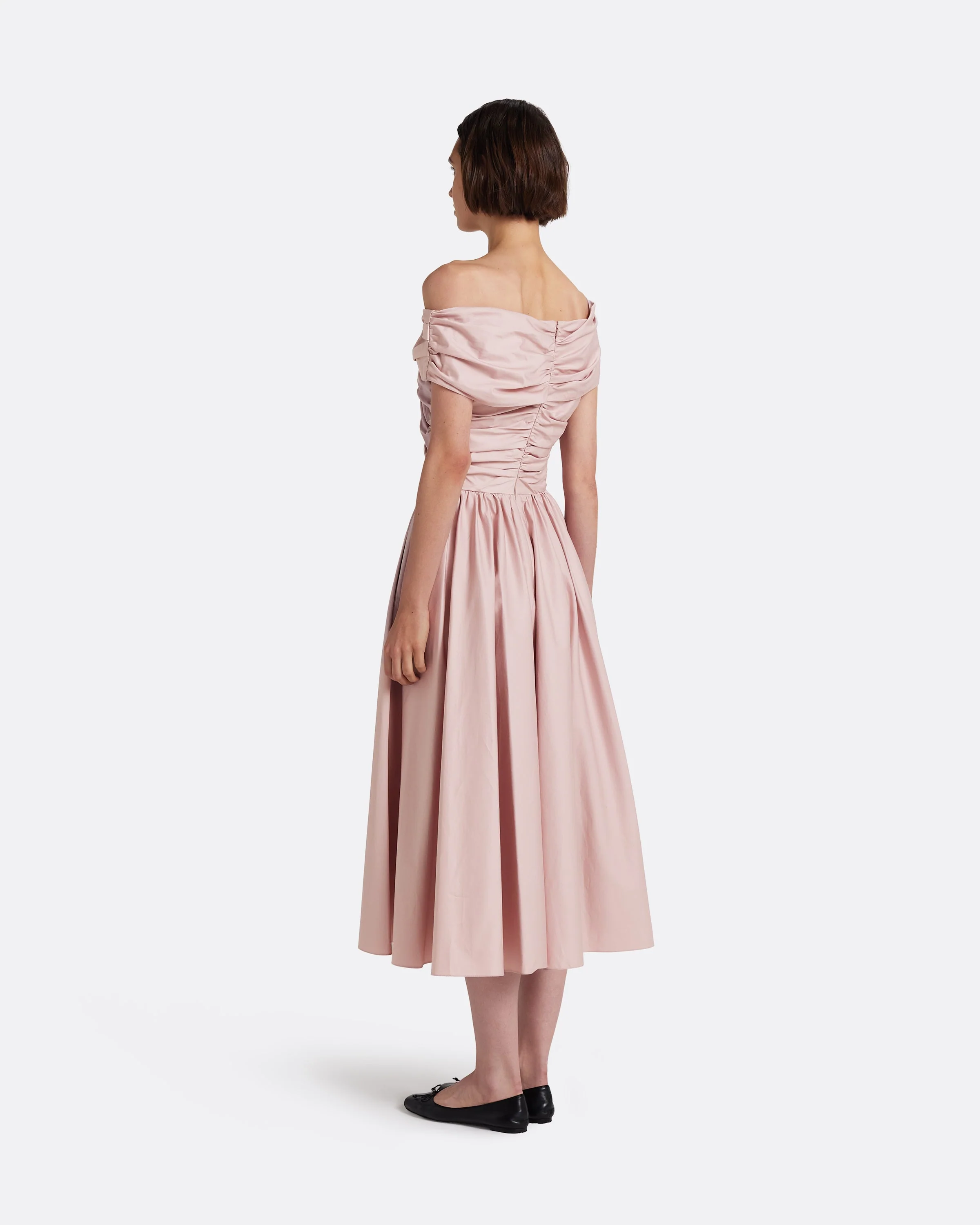 Appolline Midi Dress in Soft Pink - Image 8