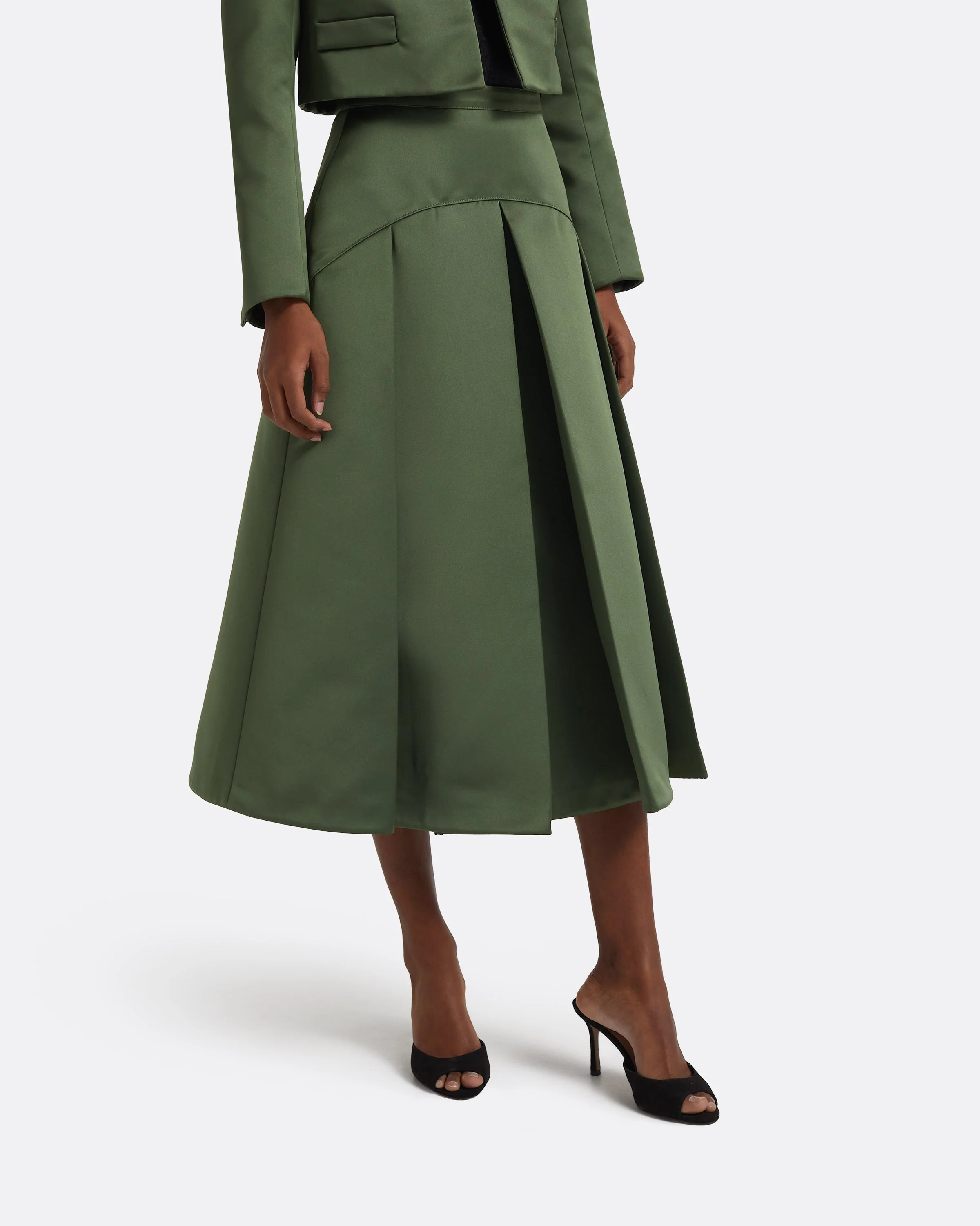 Archie Skirt in Moss Green - Image 8
