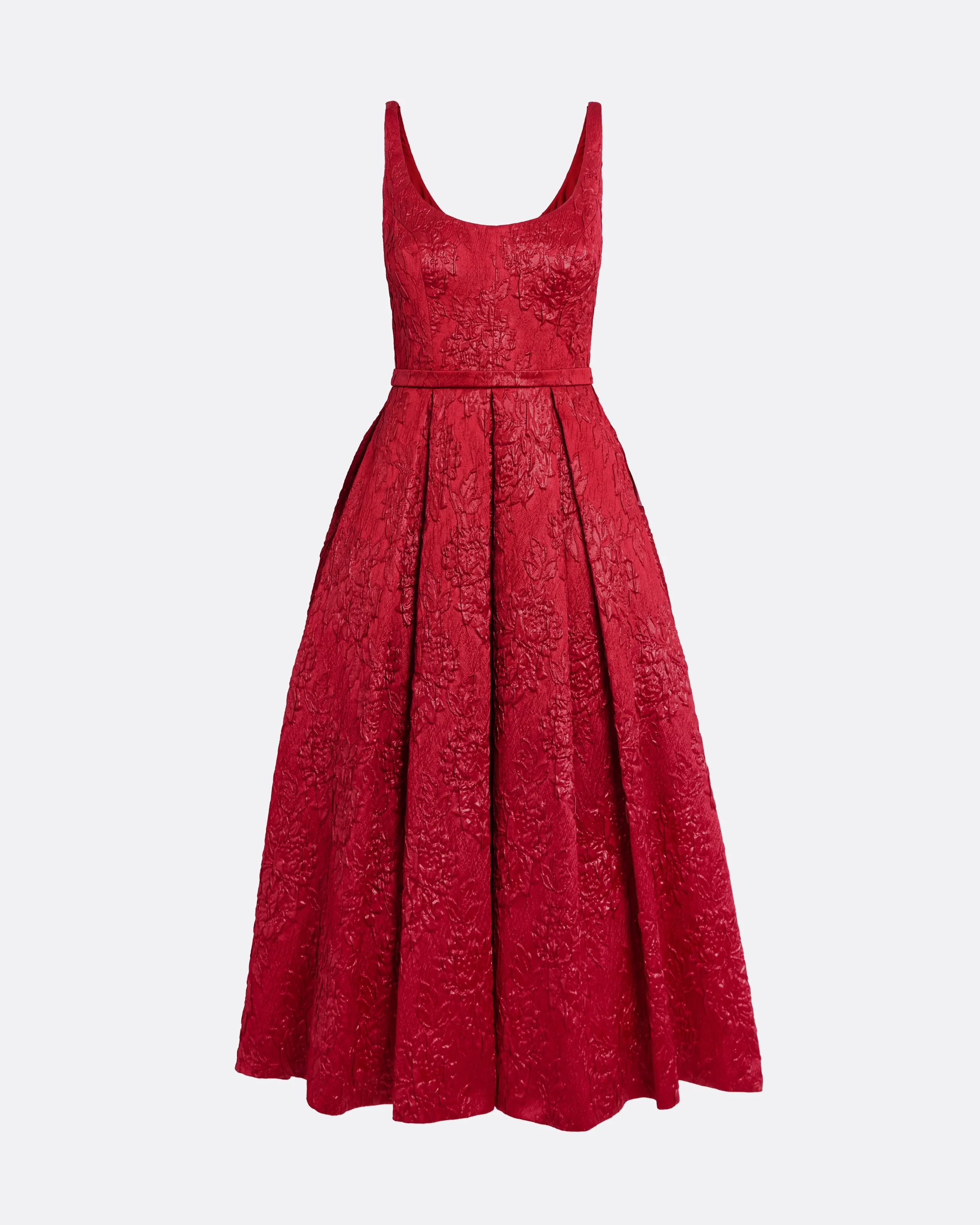 Asher Midi Dress in Crimson - Image 5