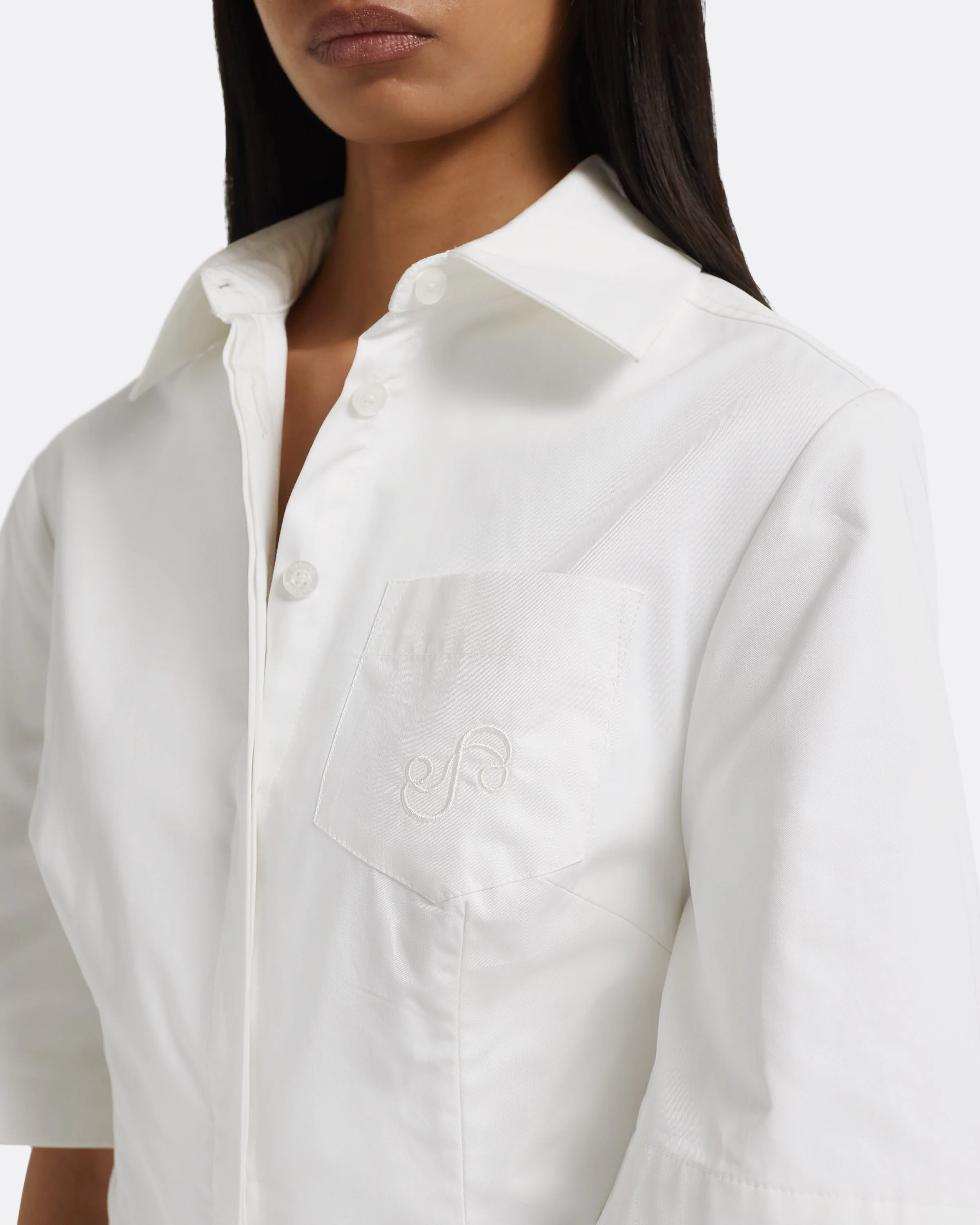 Aster Midi Dress in Ivory - Image 3