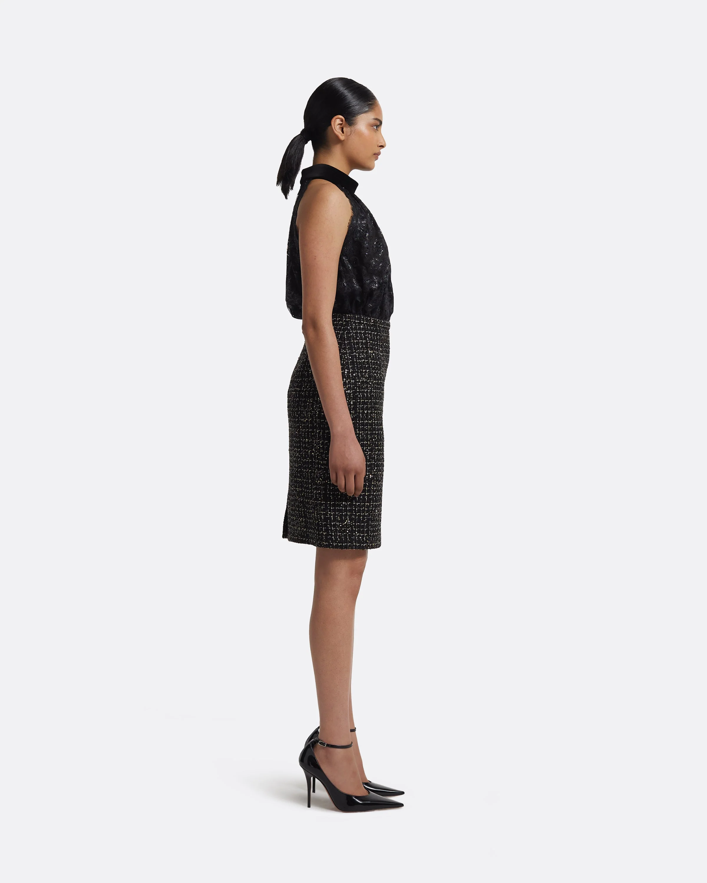 Ayaka Skirt in Black & Gold - Image 4