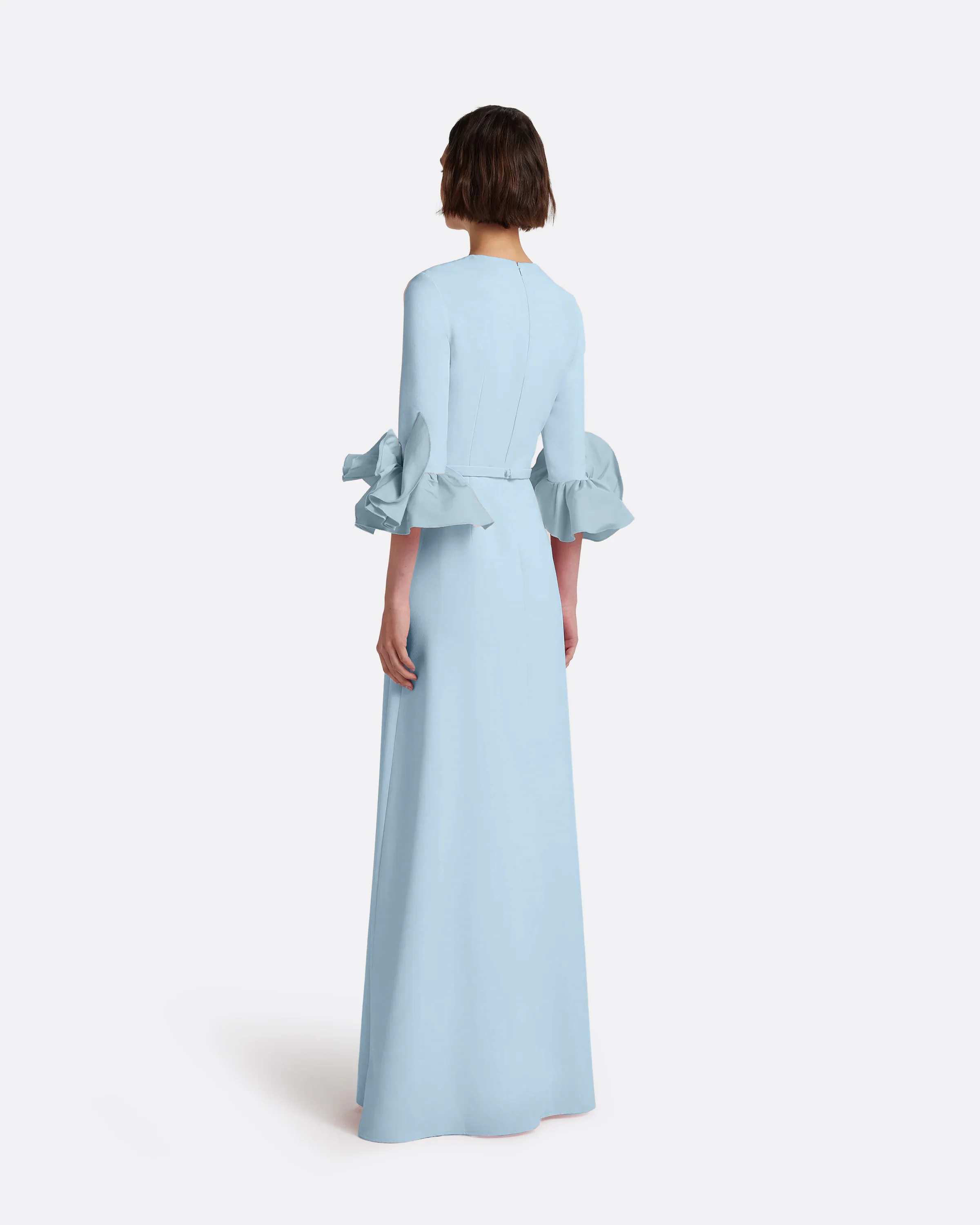 Belen Long Dress in Pale Blue - Image 2