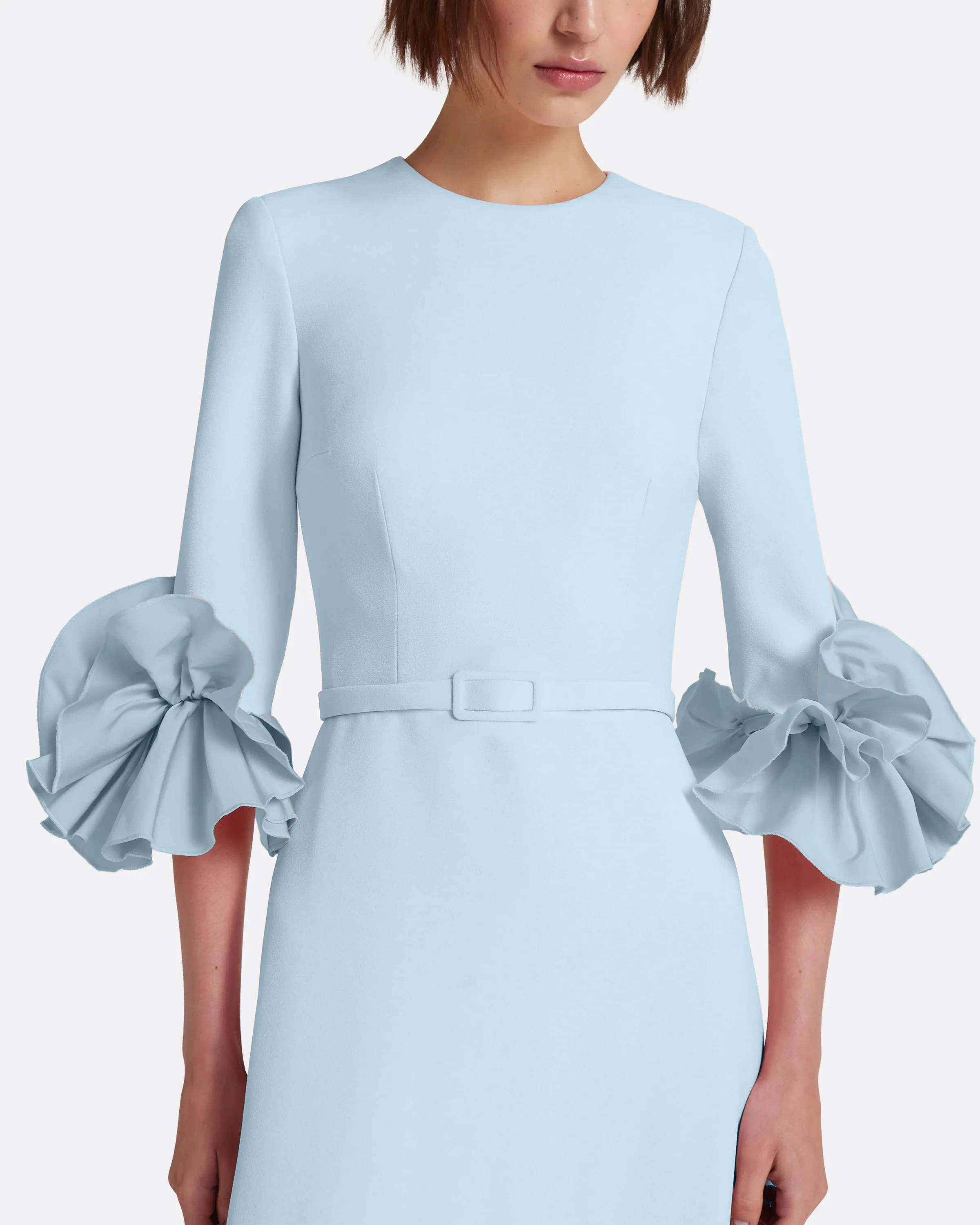 Belen Long Dress in Pale Blue - Image 3