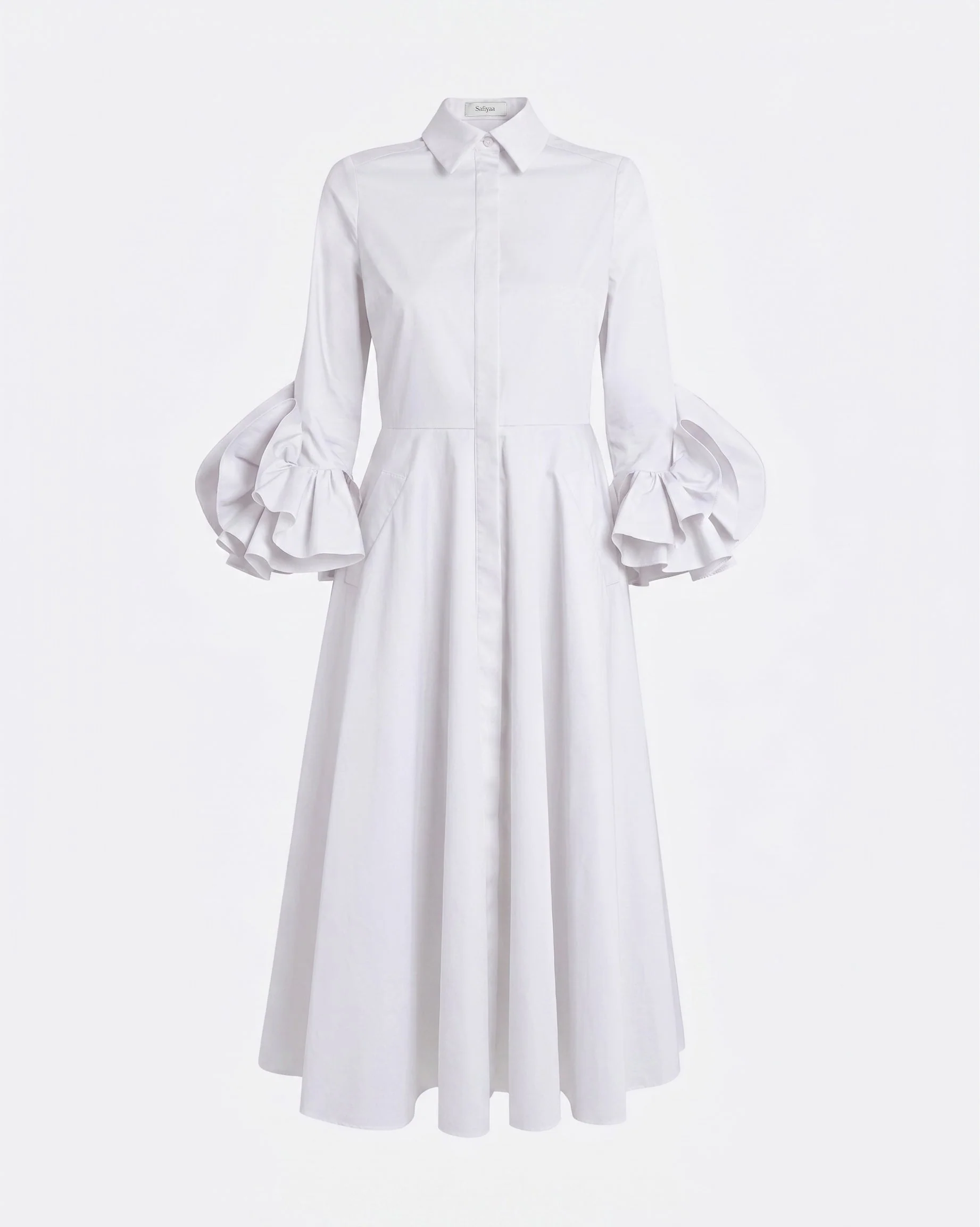 Belisse Midi Dress in Ivory - Image 5