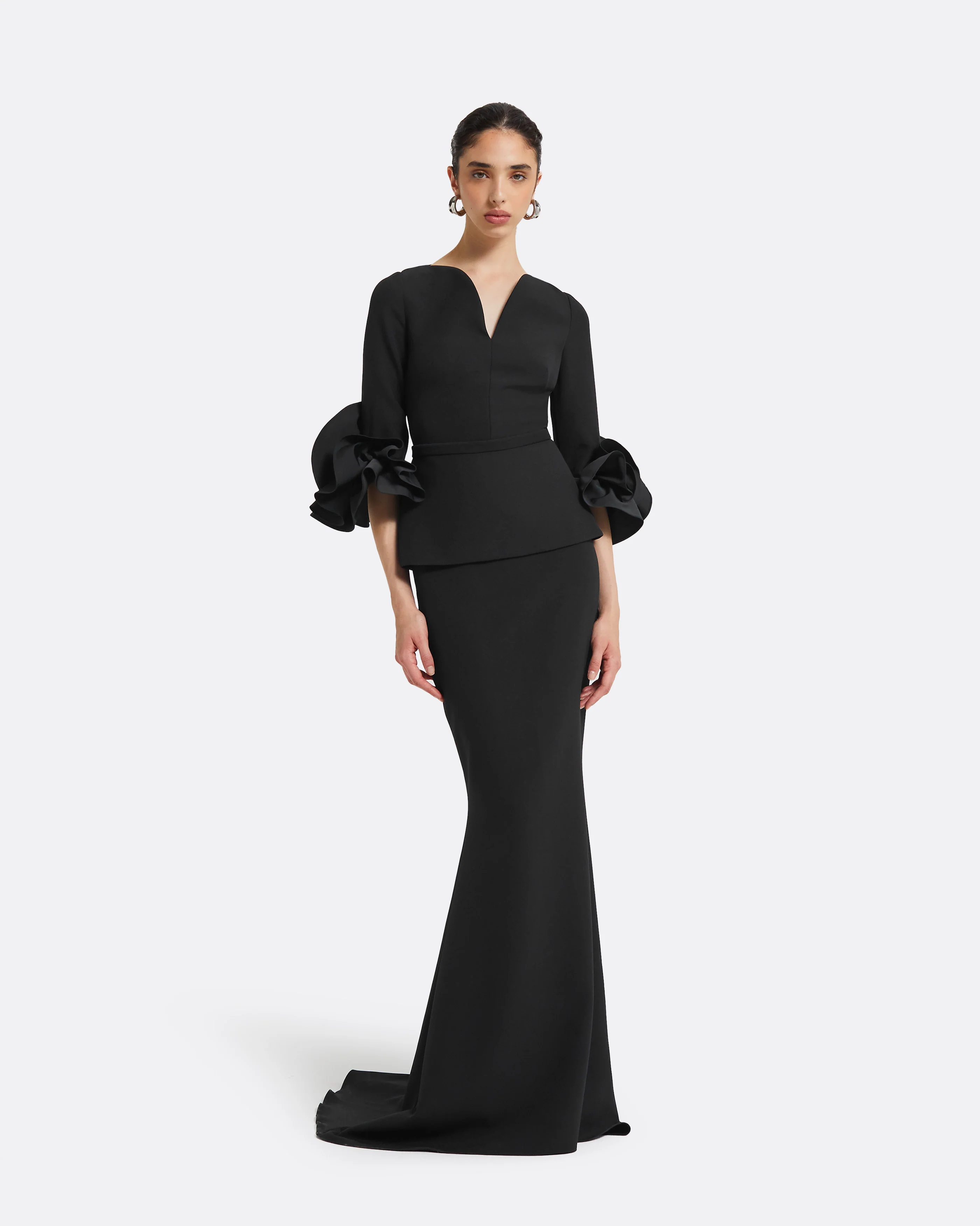 Gayeta Long Skirt in Black - Image 5
