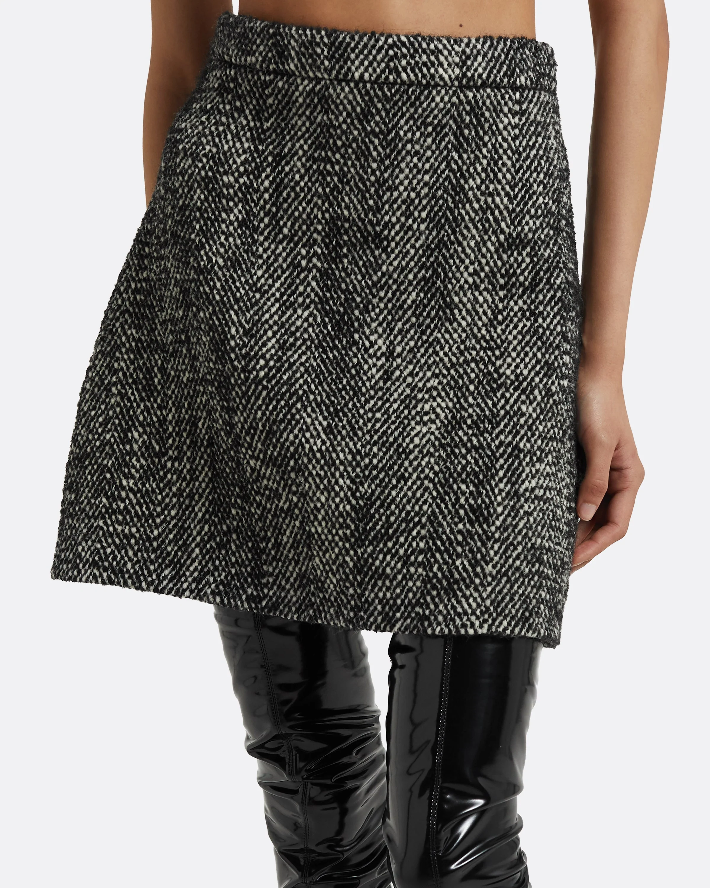 Bronagh Black Wool Skirt - Image 8