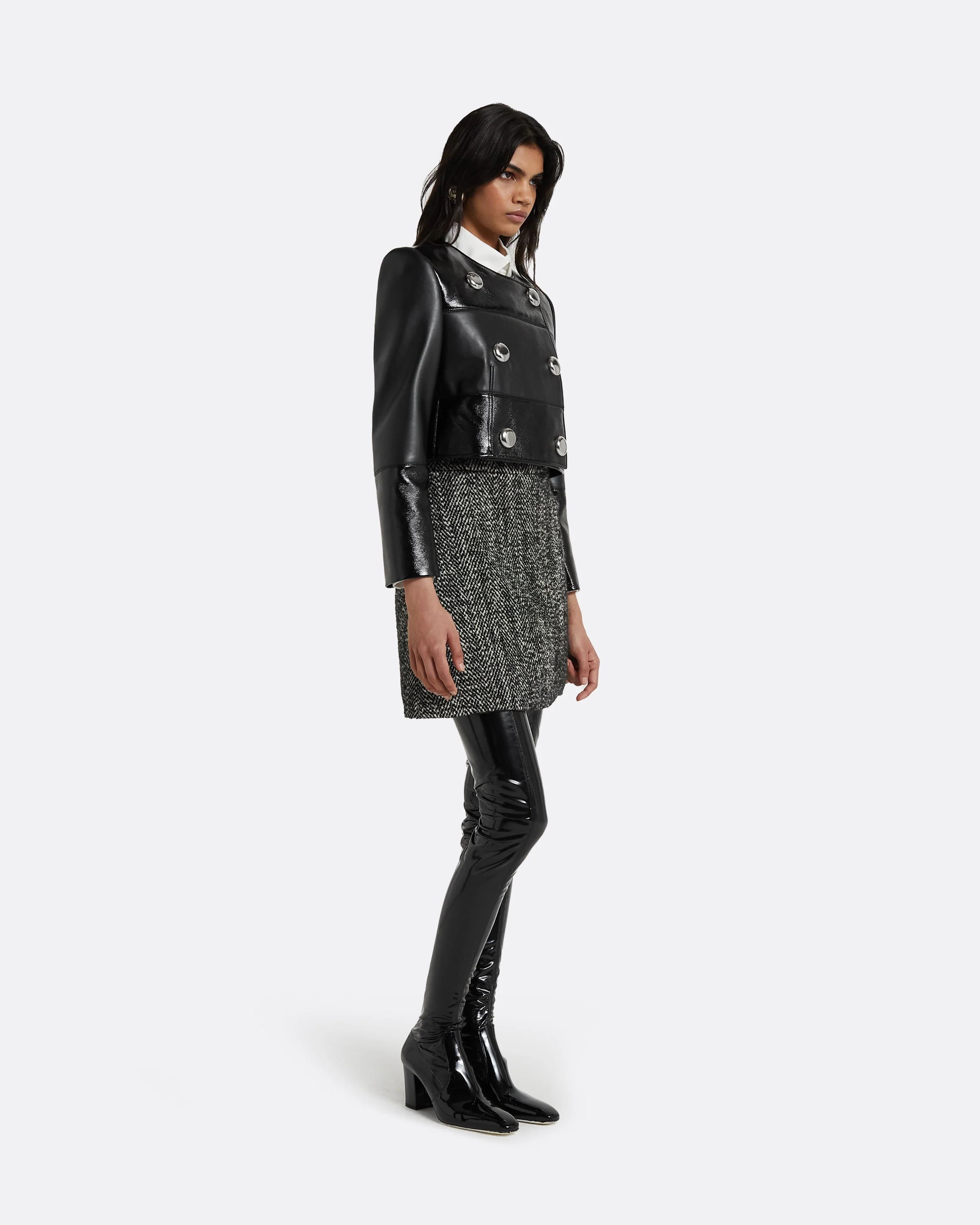 Bronagh Black Wool Skirt - Image 9